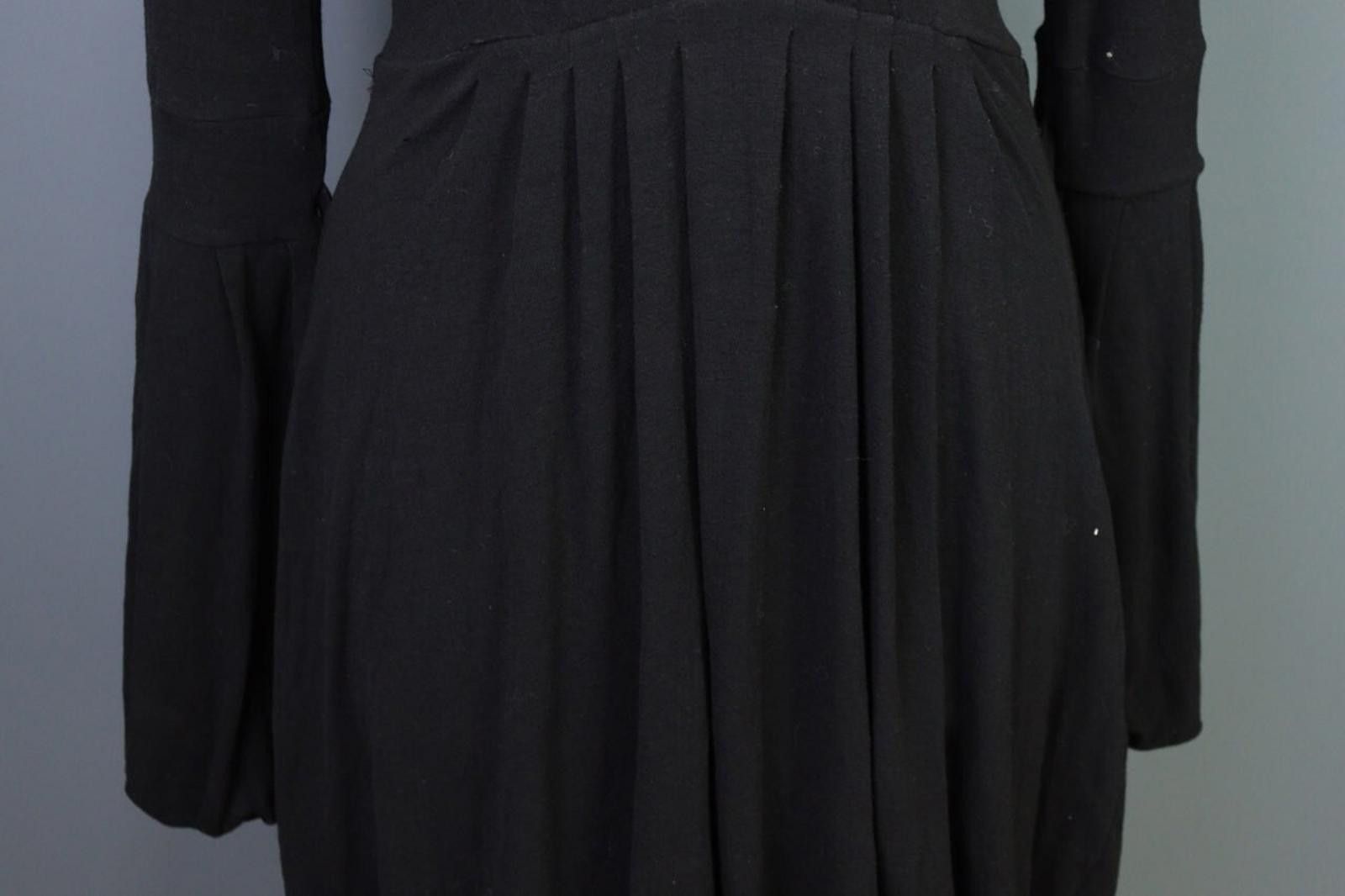 Dsquared2 Dsquared 2 Black Wool A-Line Style V-Neck Dress Size XS Size XS / US 0-2 / IT 36-38 - 6 Thumbnail