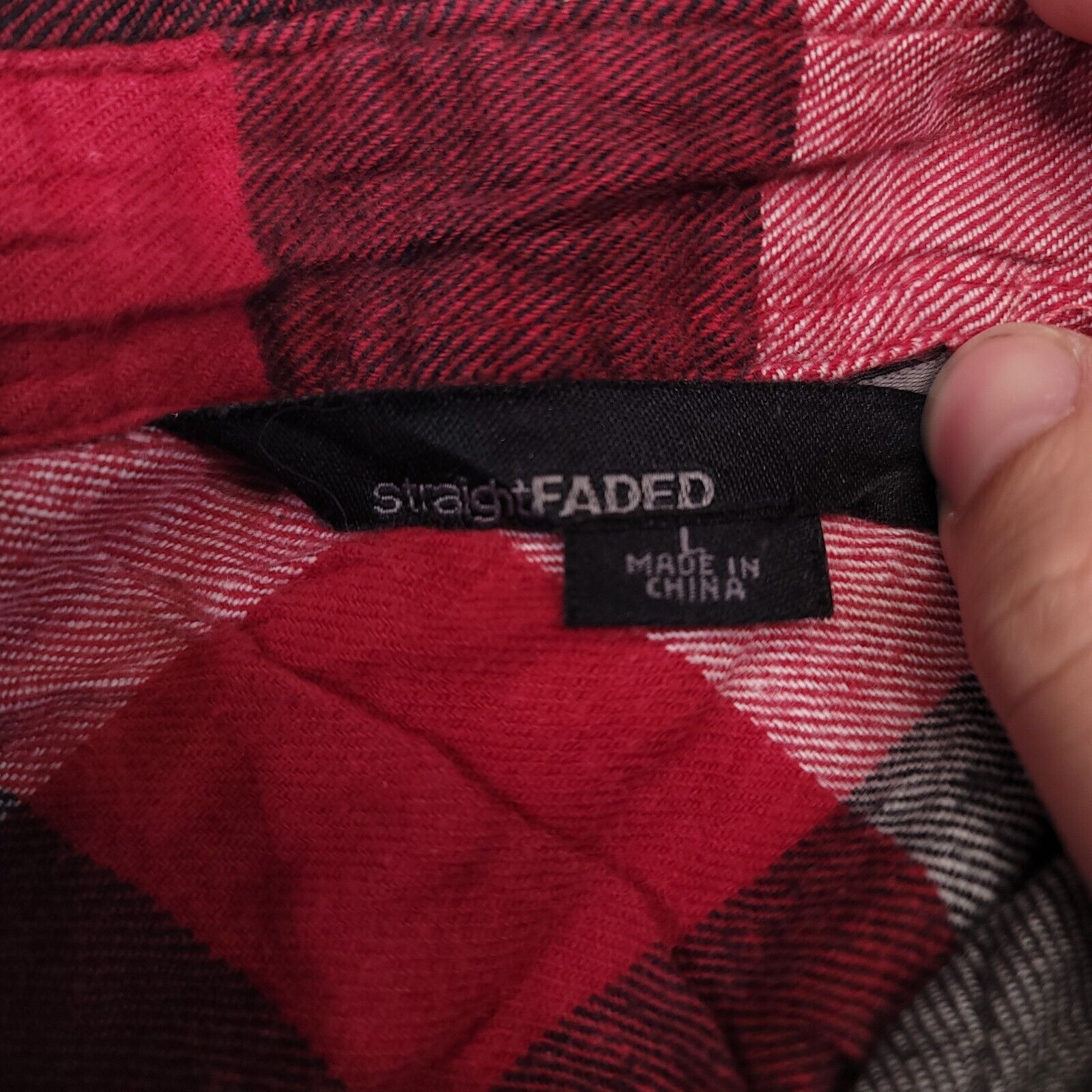 StraightFaded Straight Faded Gingham Flannel Button Up Shirt Mens Size L Size US L / EU 52-54 / 3 - 3 Thumbnail
