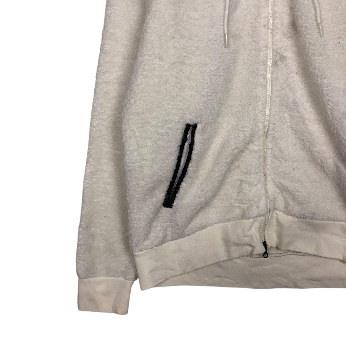 Nike 📌Vintage Bomber Jacket Fleece Nike White Rich Size US M / EU 48-50 / 2 - 5 Thumbnail