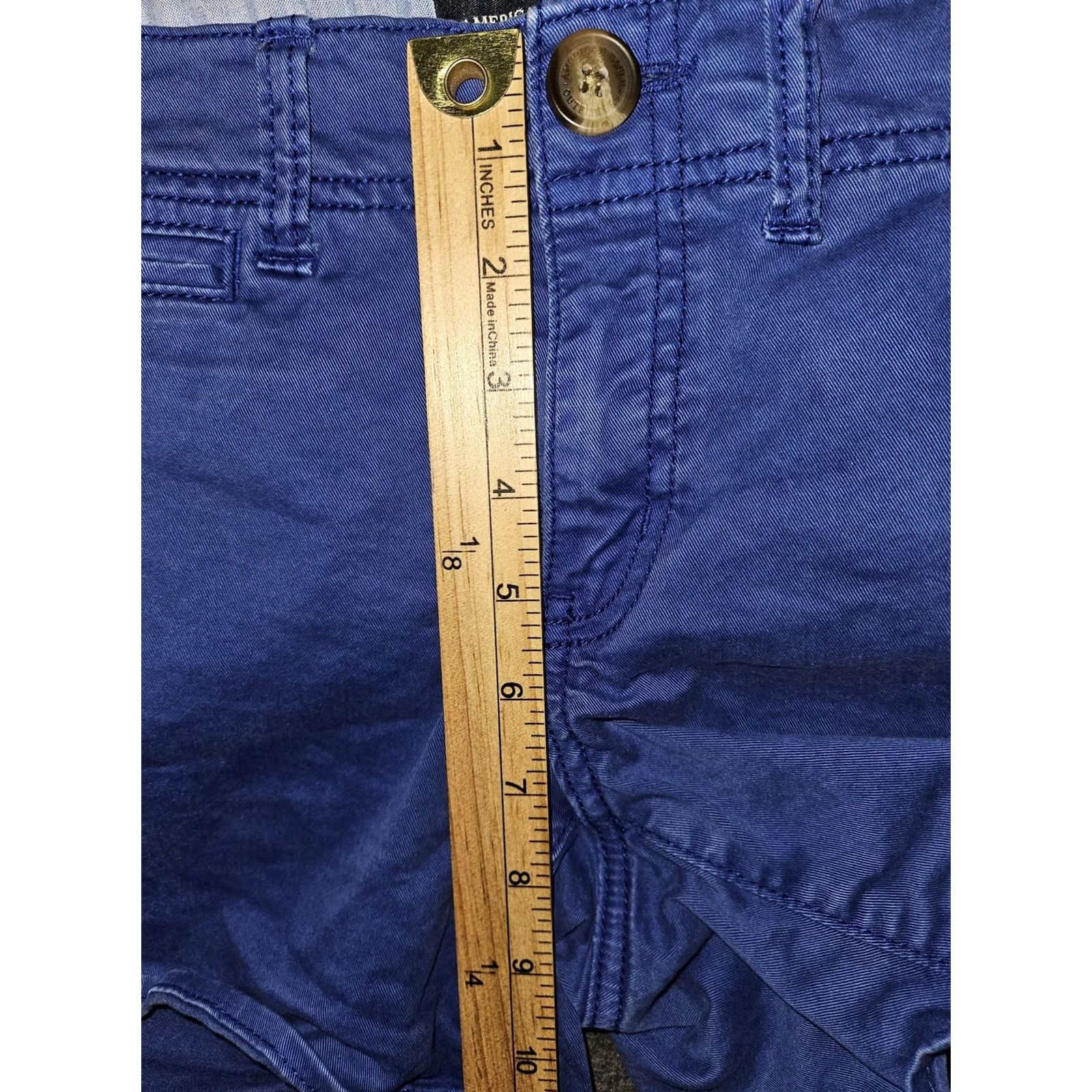 American Eagle Outfitters American Eagle Outfitters Shorts Womens 8 Blue Chino Shortie Stretch Twill Size 30" / US 8 / IT 44 - 6 Thumbnail