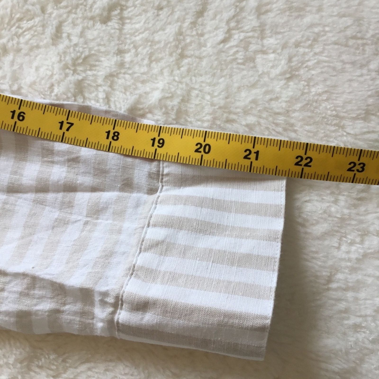 Other UpWest Cream and White Striped Button Shirt Size M / US 6-8 / IT 42-44 - 15 Thumbnail