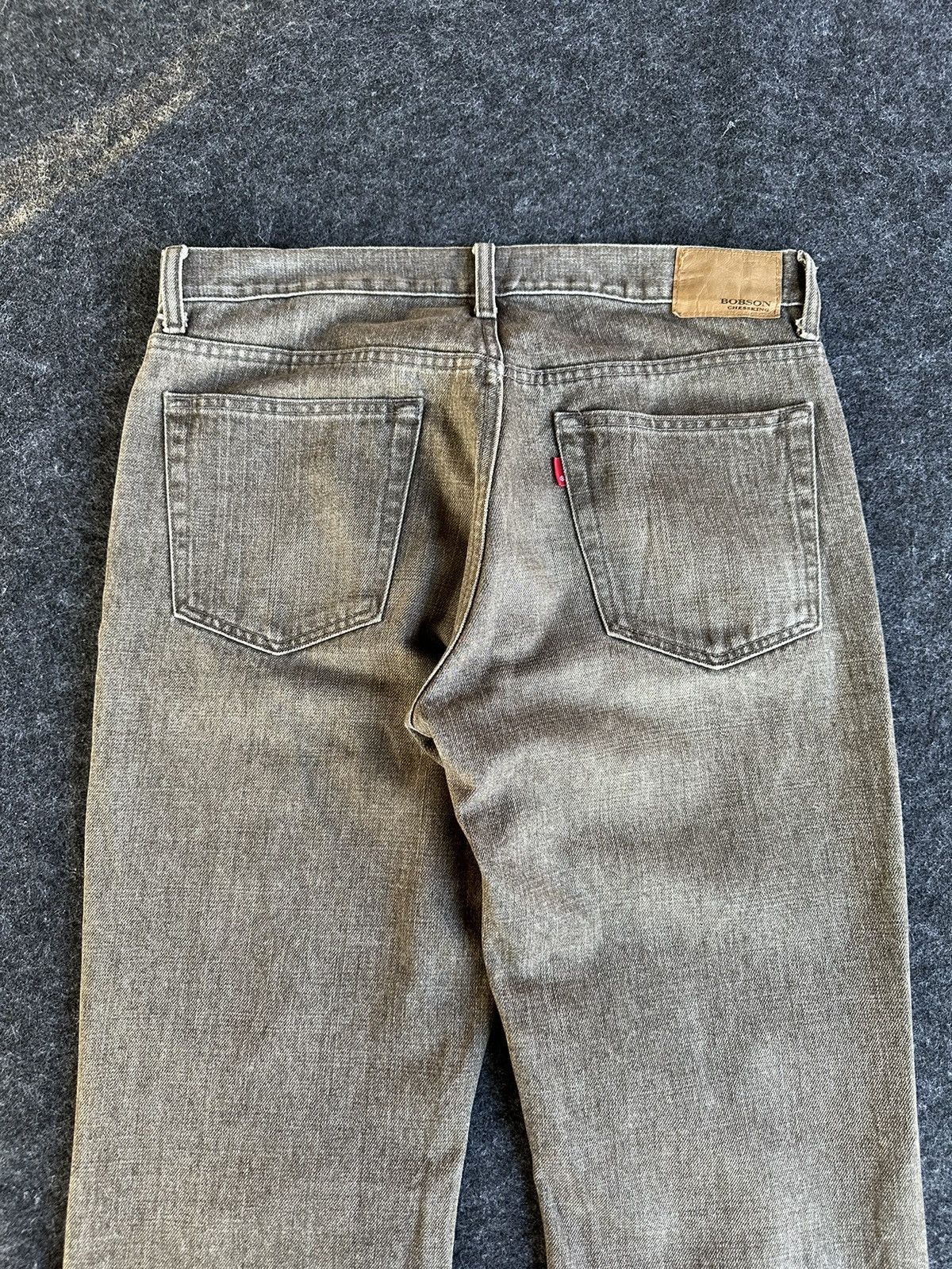 Vintage Vintage Bobson Chessking Flare Nice Faded Brown D502 Size US 33 - 5 Thumbnail