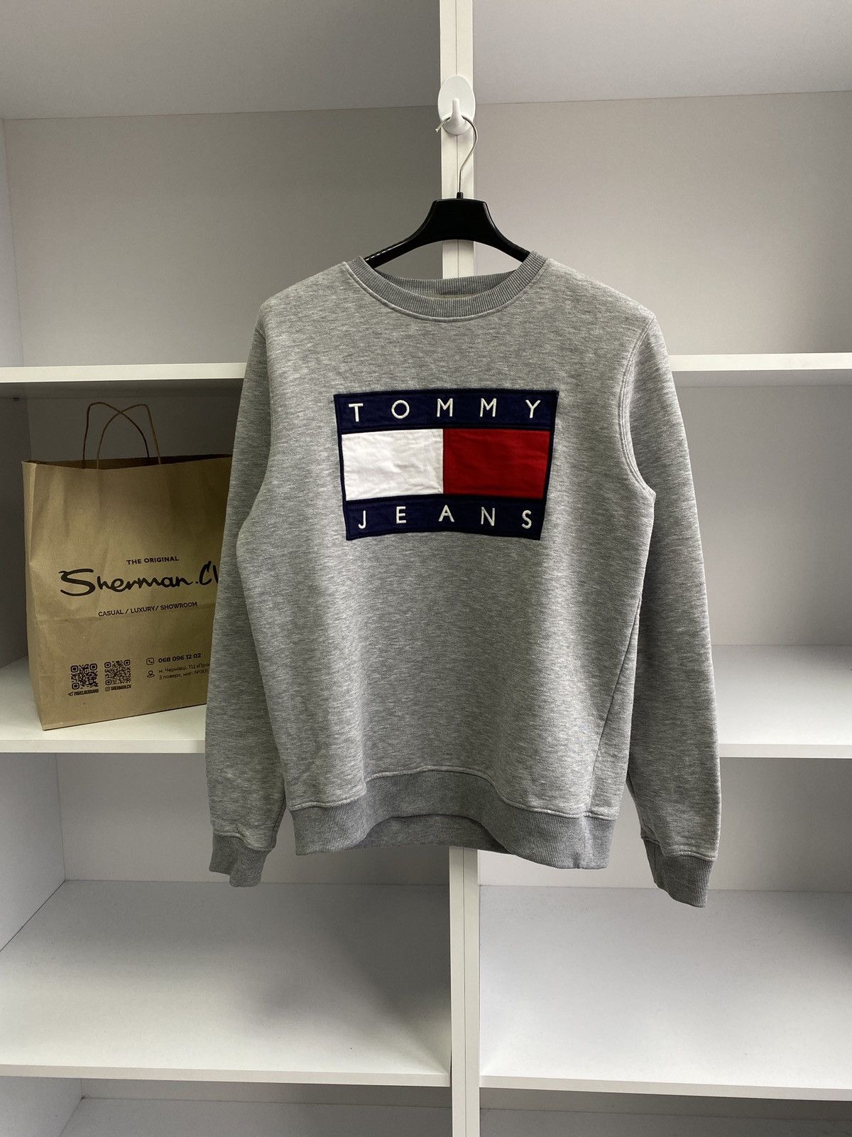 Tommy Hilfiger × Tommy Jeans × Vintage Vintage Tommy Jeans Big logo pullover sweatshirt Size US L / EU 52-54 / 3 - 1 Thumbnail