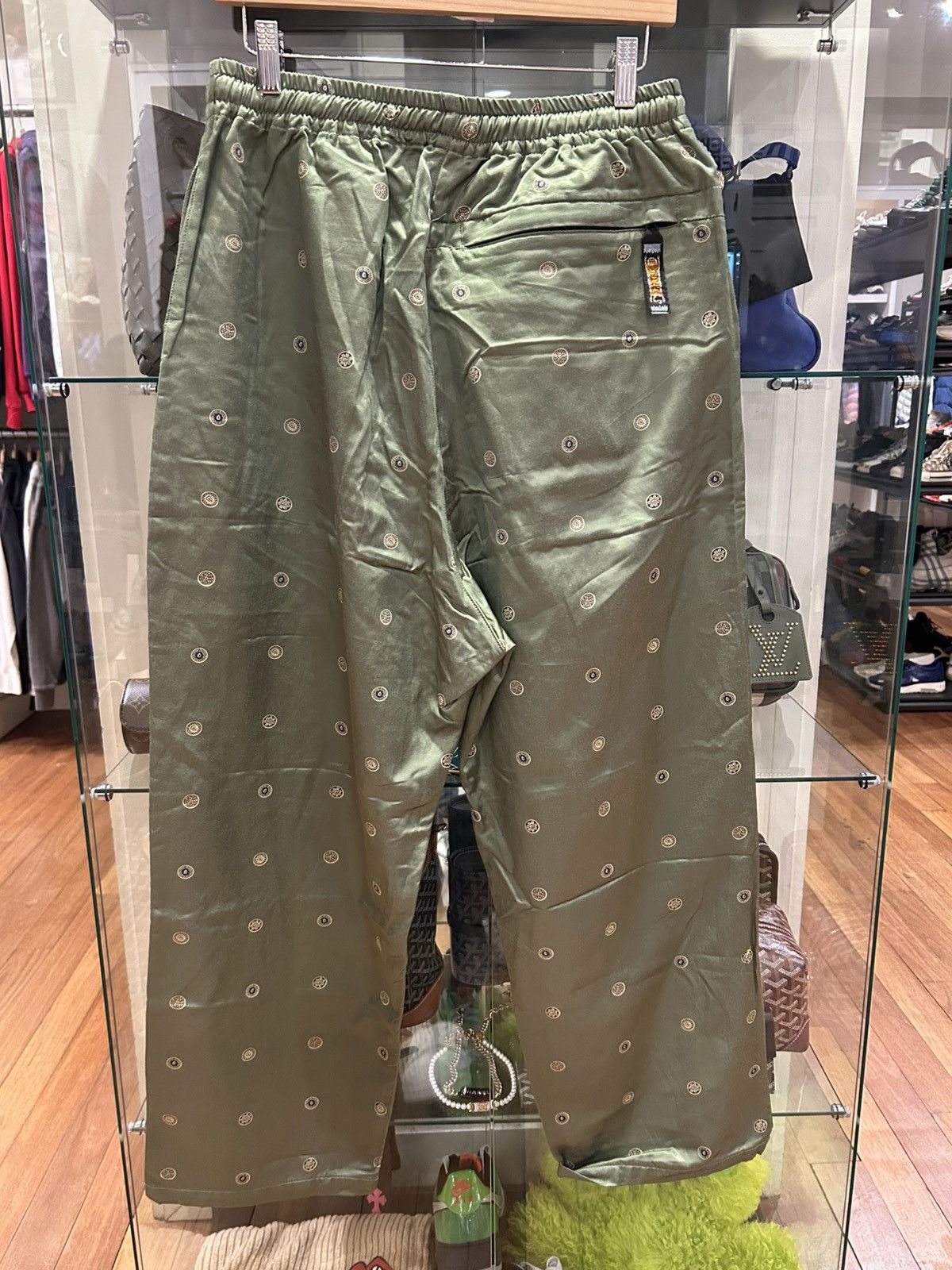 Kapital Kapital Brushed Back Bean Pattern Cotton Rayon Easy Pants Size US 32 / EU 48 - 2 Thumbnail