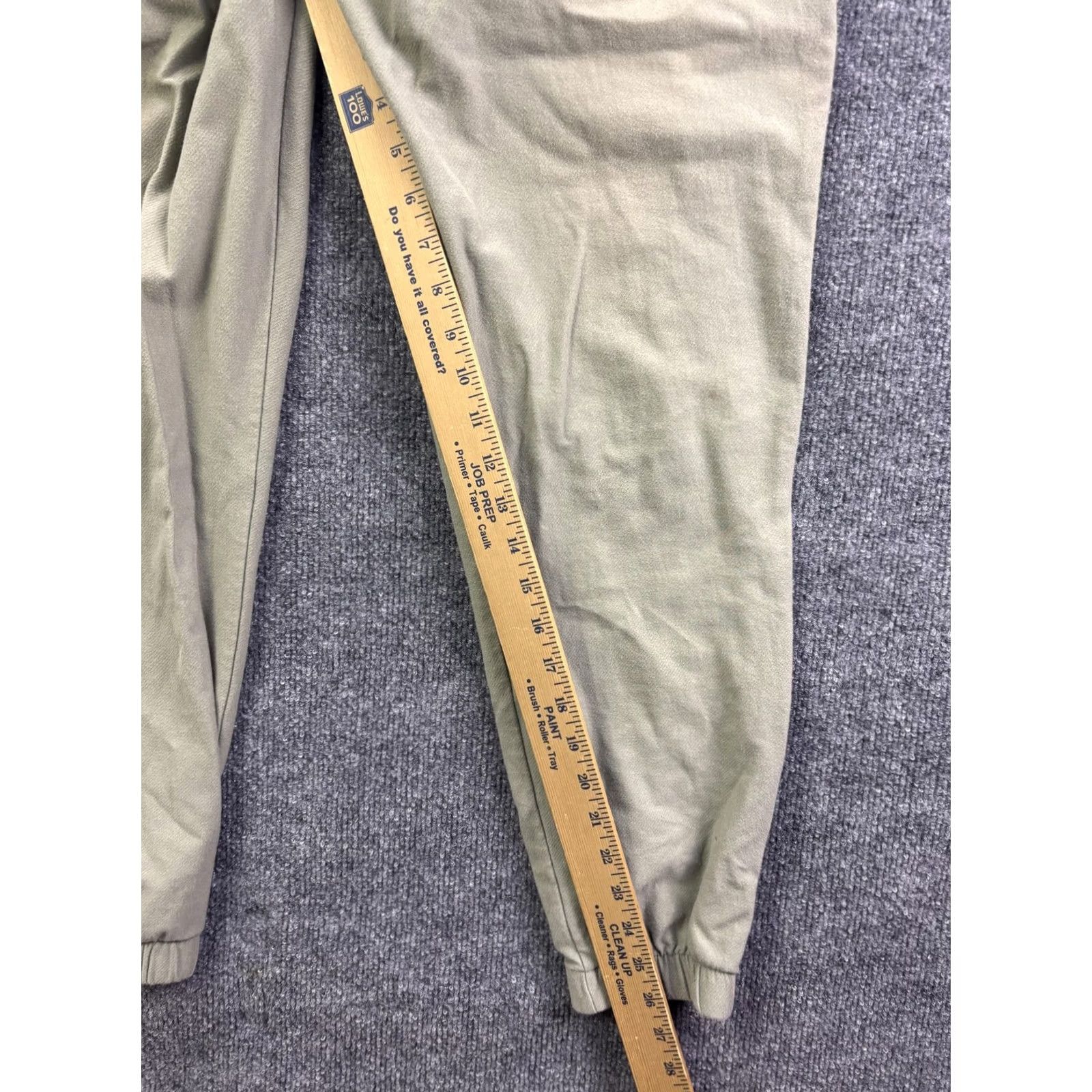 Vintage C&C California Jogger Pants Womens M Green Twill Elastic Waist Pockets Cuffs Regular 28in Inseam Size 32" / US 10 / IT 46 - 5 Thumbnail
