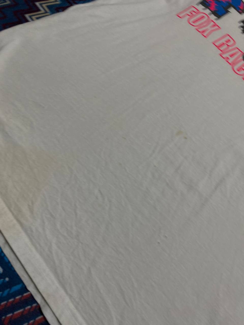 Fox Racing Streetwear T-Shirt Fox Racing big logo white Y2K Vintage Size US L / EU 52-54 / 3 - 9 Thumbnail