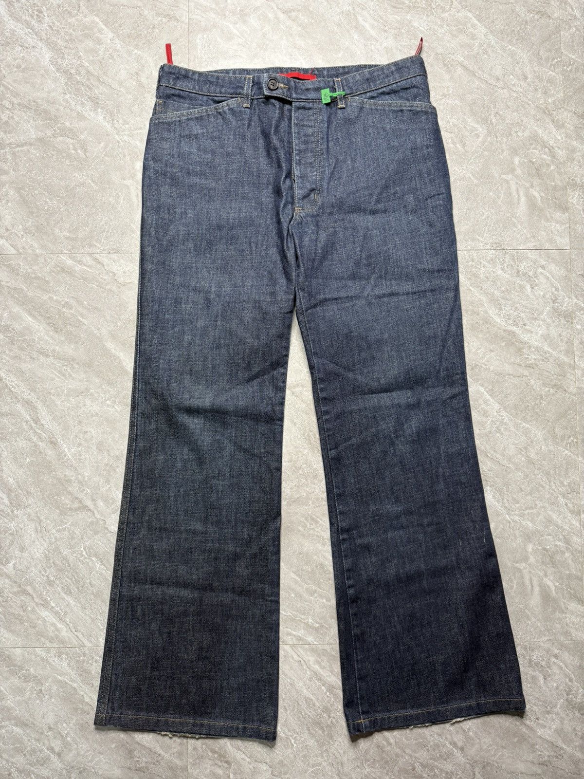 Prada Archival Prada Indigo Boot Cut Jeans Size US 34 / EU 50 - 1 Thumbnail