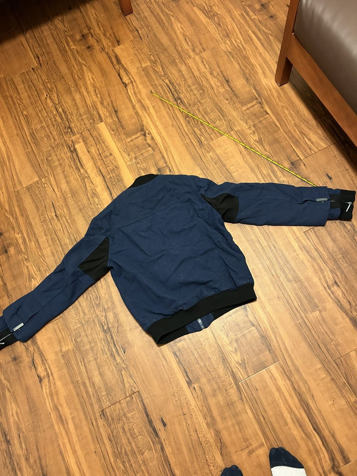 Balenciaga Y2K Authentic Balenciaga Navy Bomber Zip Up Jacket Size US M / EU 48-50 / 2 - 8 Thumbnail