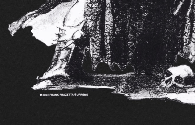 Supreme Supreme Frank Frazetta Destruction Tee Death Dealer Size US M / EU 48-50 / 2 - 2 Thumbnail