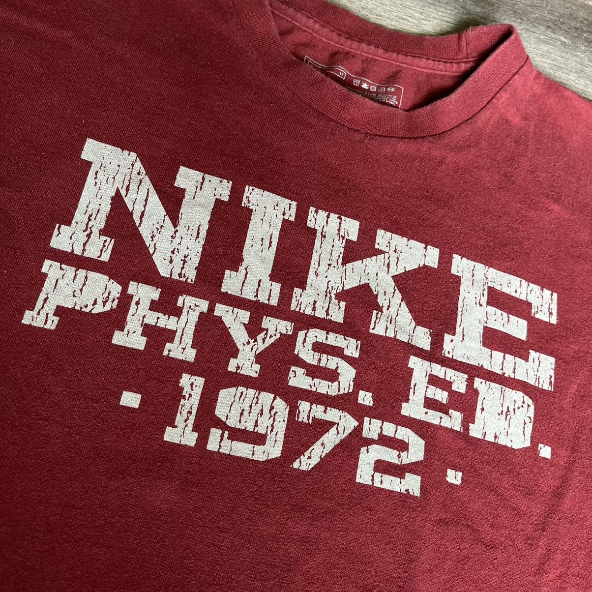 Nike × Vintage Vintage 2000s Nike Physical Education Swoosh Logo Tee Shirt Size US XL / EU 56 / 4 - 3 Thumbnail