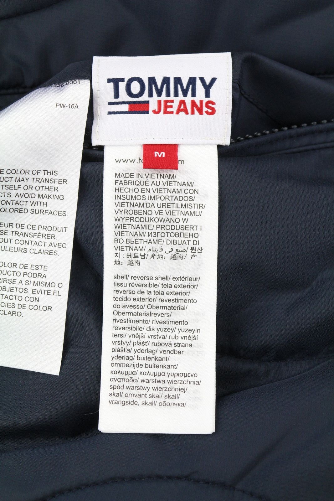 Tommy Hilfiger REVERSIBLE QUILTED M Blue Quilted Hooded Zip Jacket 86388 Size US M / EU 48-50 / 2 - 9 Thumbnail