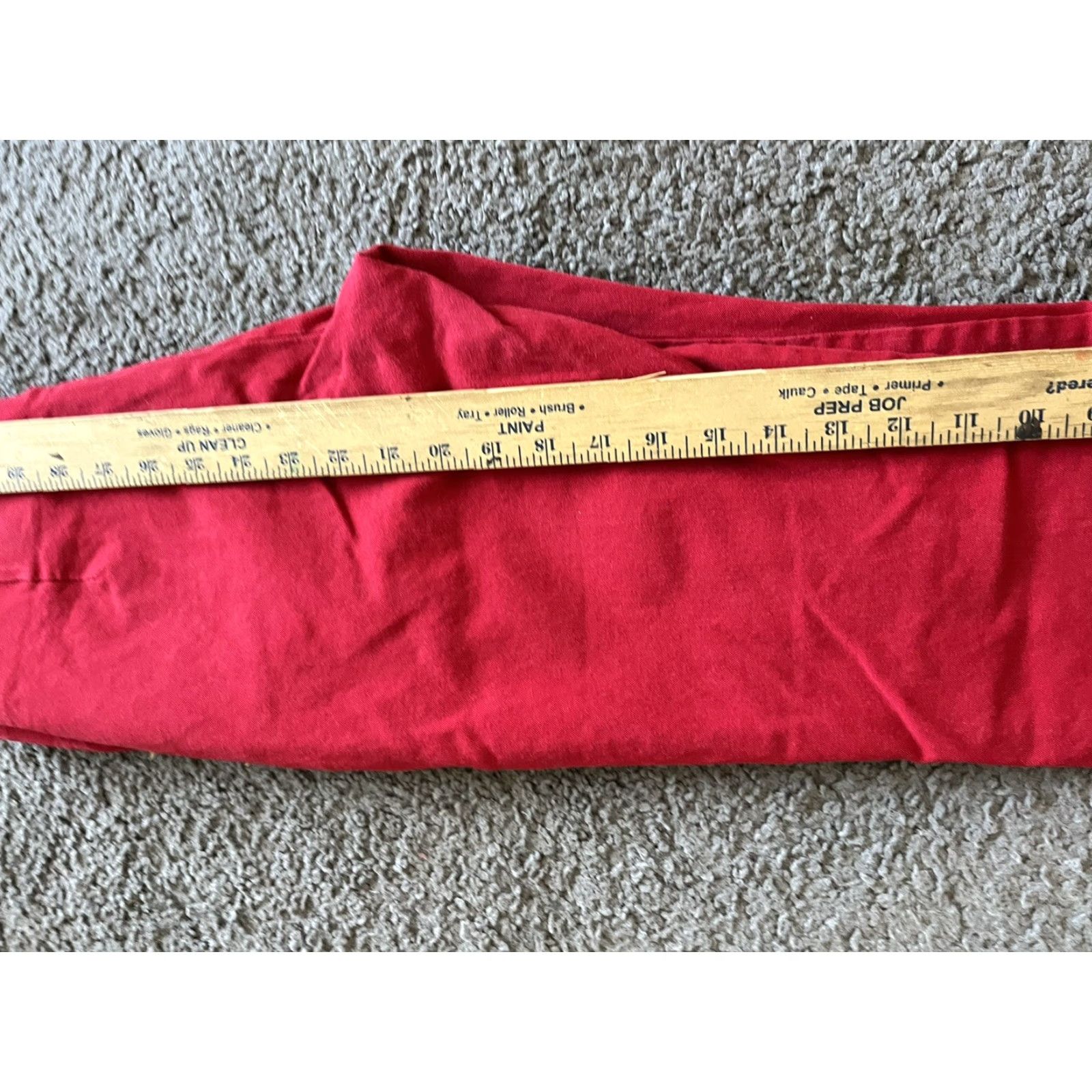 Gap GAP Petite Cropped Flare Pants 6P Red Solid Side Zip Womens Size 28" / US 6 / IT 42 - 6 Thumbnail