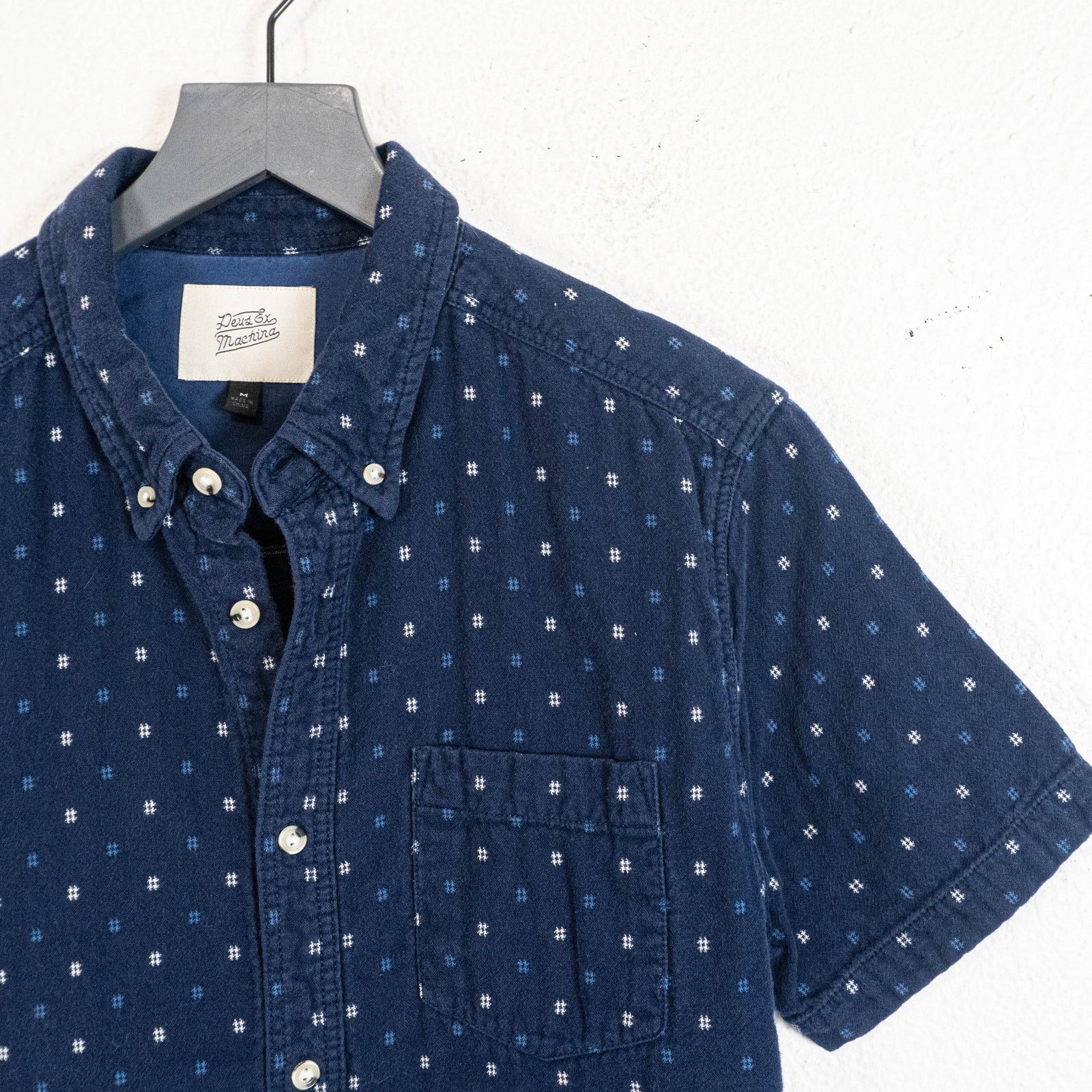 Deus Ex Machina Deus Ex Machina Belbin Check Shirt Short Sleeve Navy Medium Size US M / EU 48-50 / 2 - 4 Thumbnail