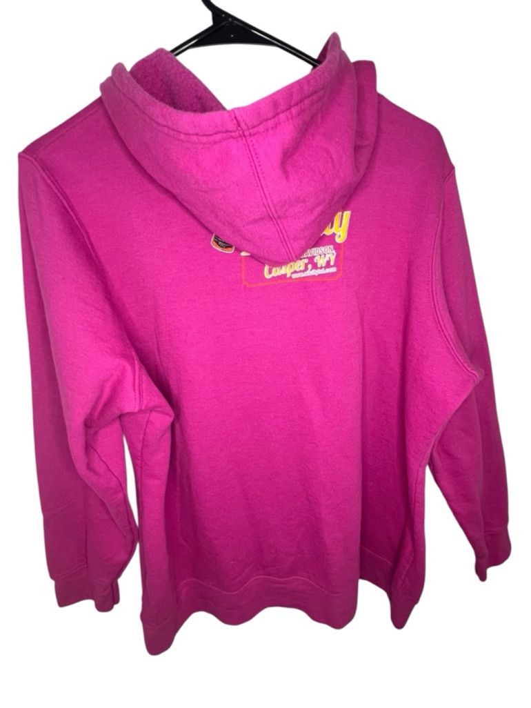 Harley Davidson Harley Davidson Pink Graphic Casper Wyoming Zip Up Hoodie Size XL / US 12-14 / IT 48-50 - 4 Thumbnail