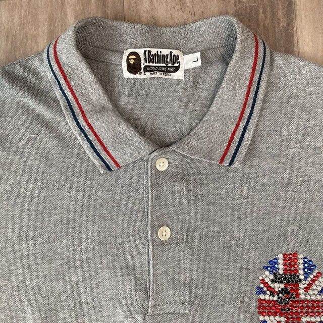 Bape × Swarovski BAPE × Swarovski Union Jack APE HEAD polo shirt NIGO Size US L / EU 52-54 / 3 - 5 Thumbnail