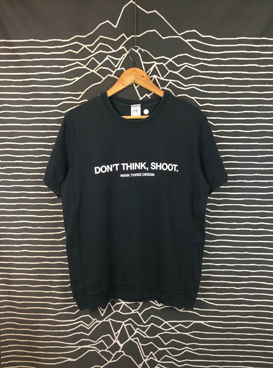 Japanese Brand United Athle X Mark Three Design Don't Think Shoot Tee Size US L / EU 52-54 / 3 - 2 Thumbnail