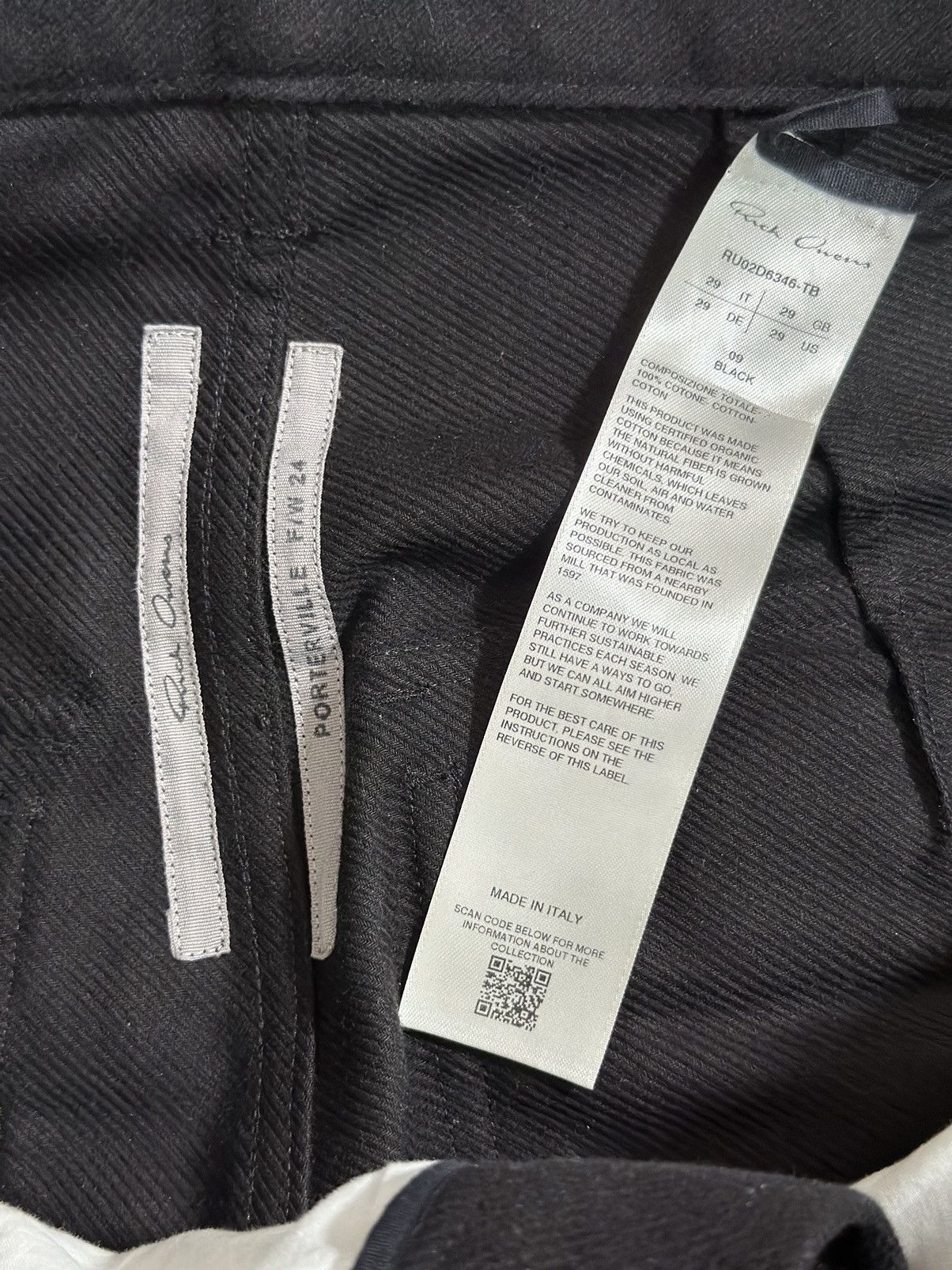 Rick Owens Rick Owens Stefan Cargo Pants 'Black' Size US 29 - 5 Thumbnail