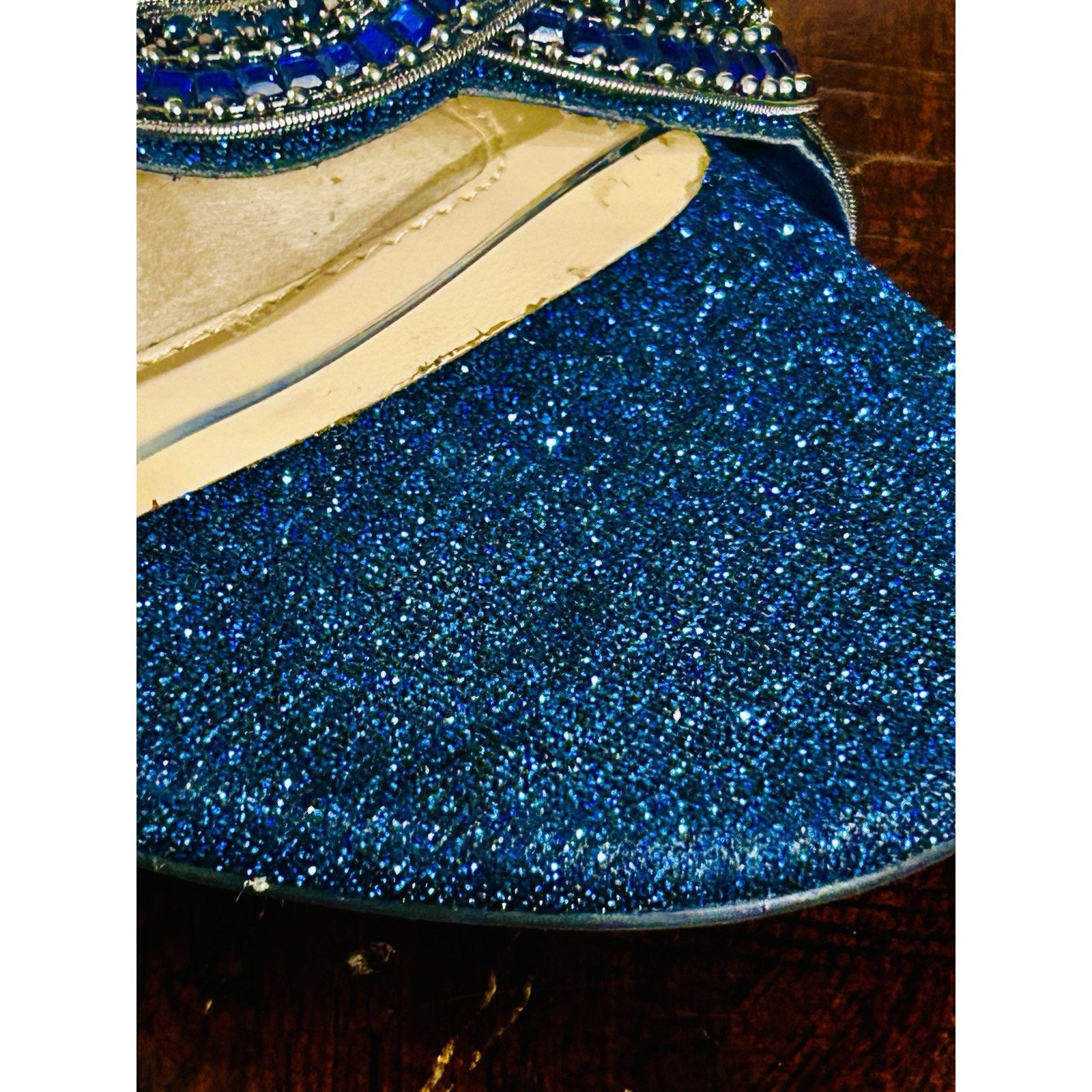 Other Alex Marie Clavia Clear Blue Rhinestone Heel Sandals 10m Size US 10 / IT 40 - 10 Thumbnail