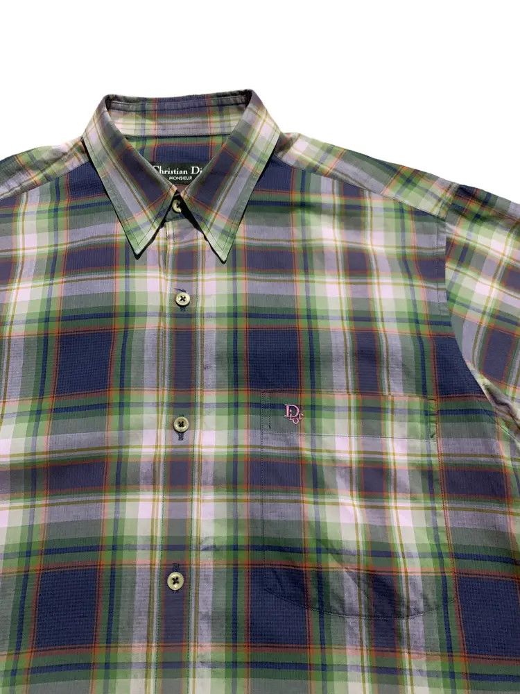 Dior Vintage christian dior tartan plaid shirt dior Size US L / EU 52-54 / 3 - 2 Thumbnail