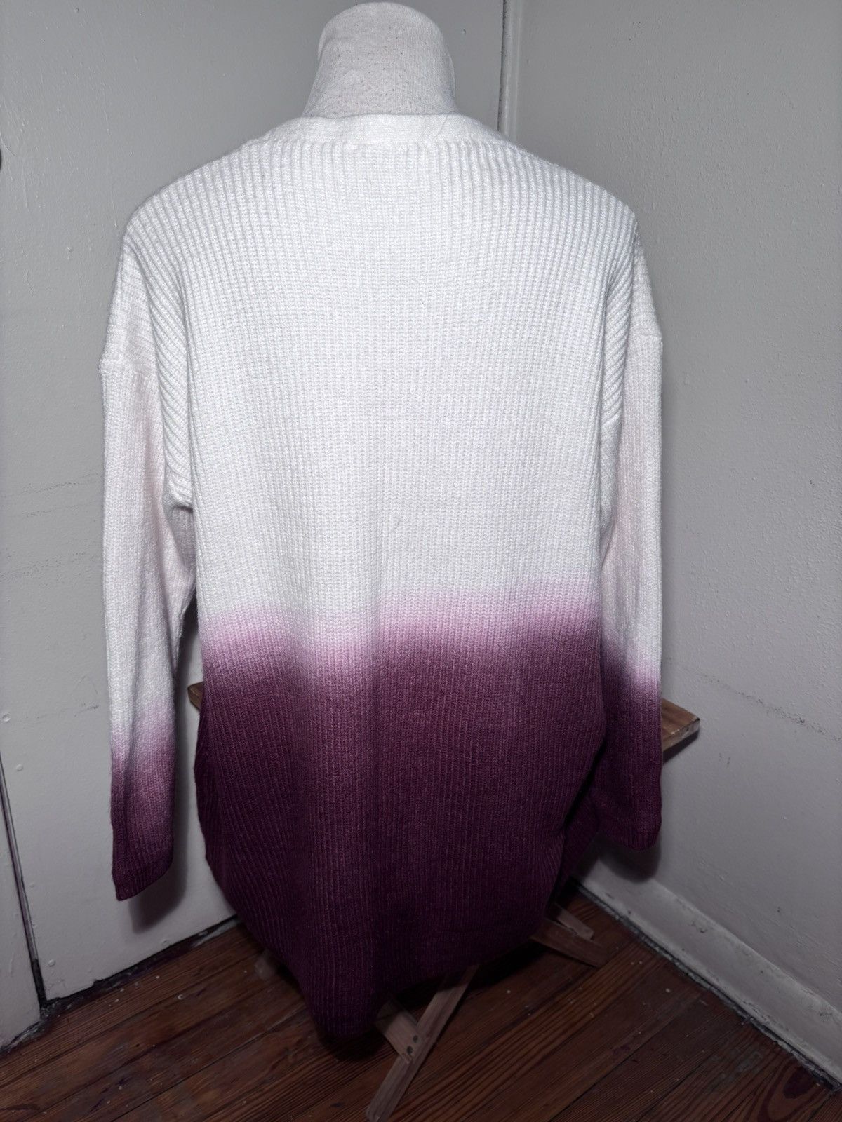 Other She + Sky Open Front Ombré Cardigan Sweater Size M / US 6-8 / IT 42-44 - 4 Thumbnail