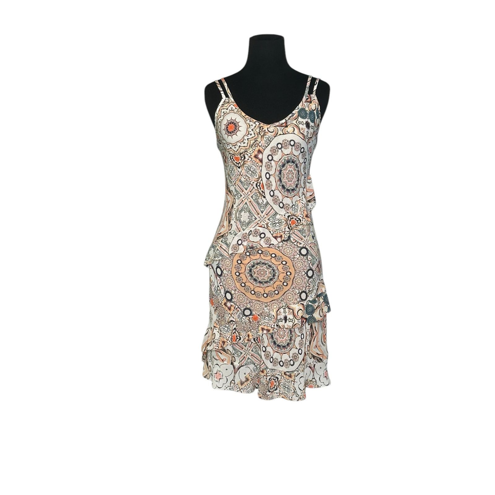 Gregory Gregory beige floral ruffled dress size 38 - Small Size S / US 4 / IT 40 - 6 Thumbnail