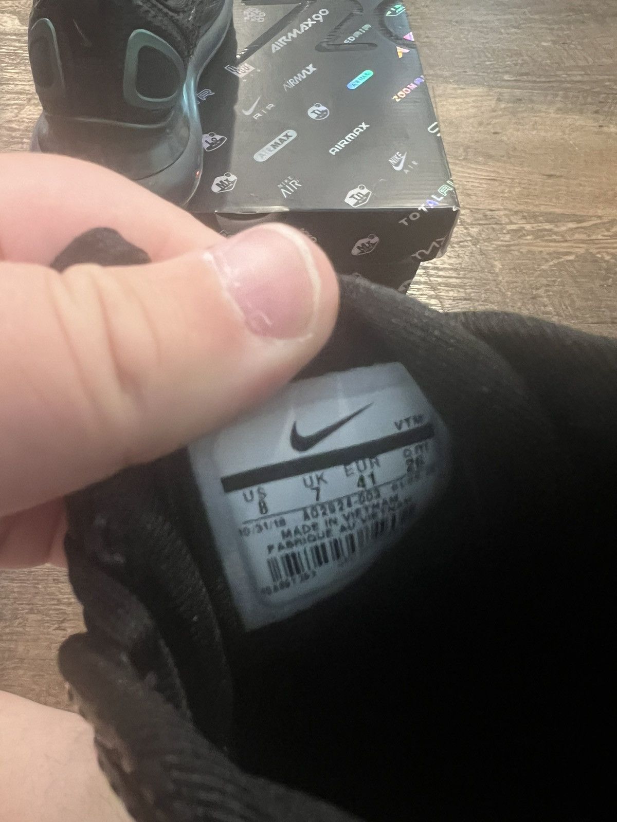 Nike Nike Air Max 720 Black Iridescent Green Size 8 Size US 8 / EU 41 - 7 Thumbnail