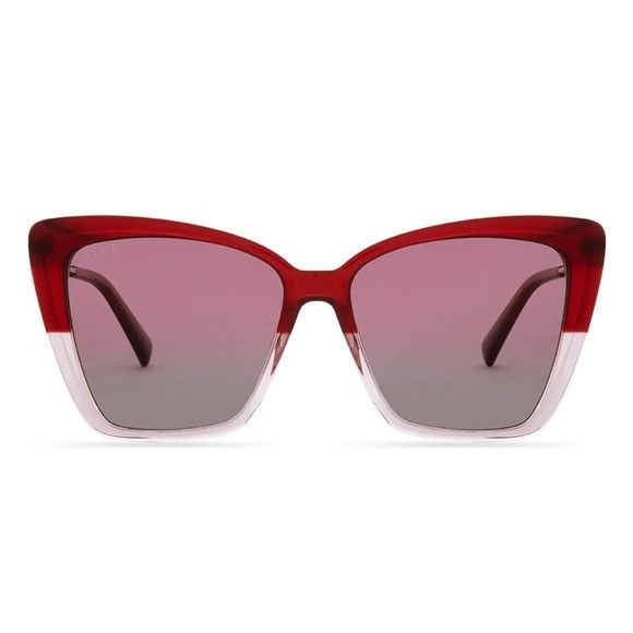 Other Diff Becky ll VC-BG30 red ombre gold metallic sunglasses bur Size ONE SIZE - 8 Thumbnail