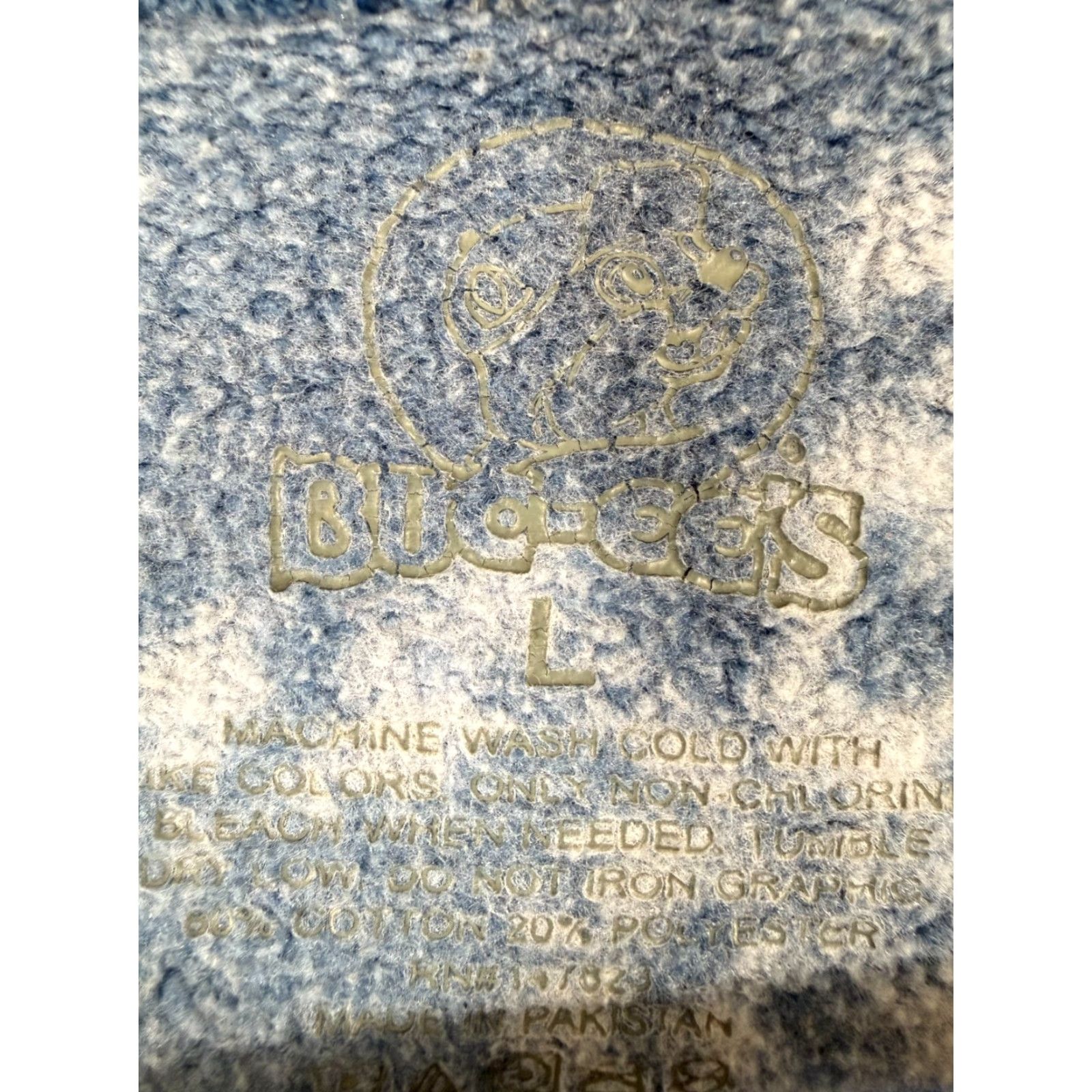 Vintage Buc-ee's Sweatshirt Womens L Blue Tie Dye Fleece Beaver Nuggets Graphic Crew Neck Pullover Size L / US 10 / IT 46 - 6 Thumbnail
