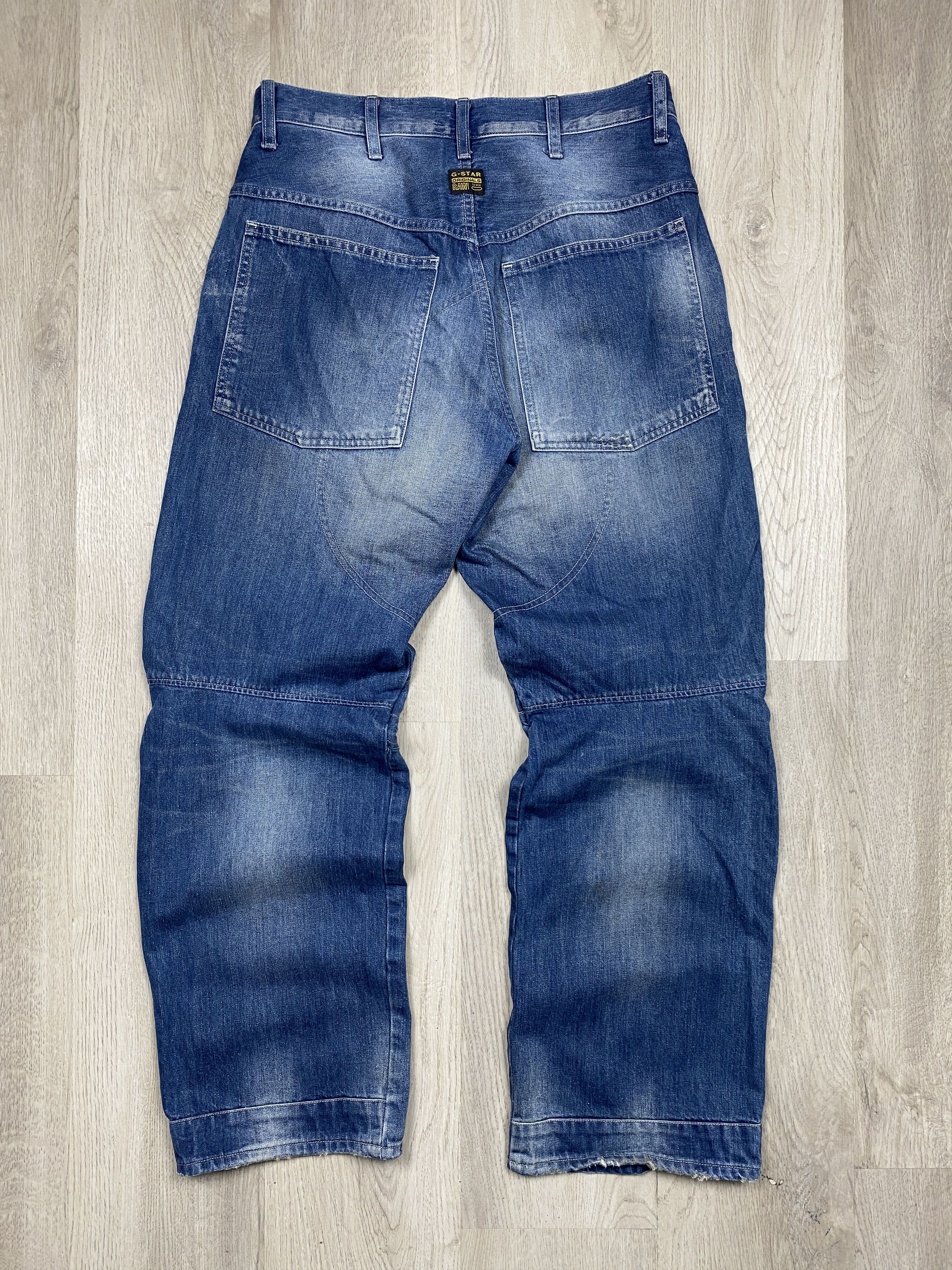 G-Star G Star Raw 5620 Vintage Denim Double Knee Pants Loose Jeans Size US 32 / EU 48 - 8 Thumbnail