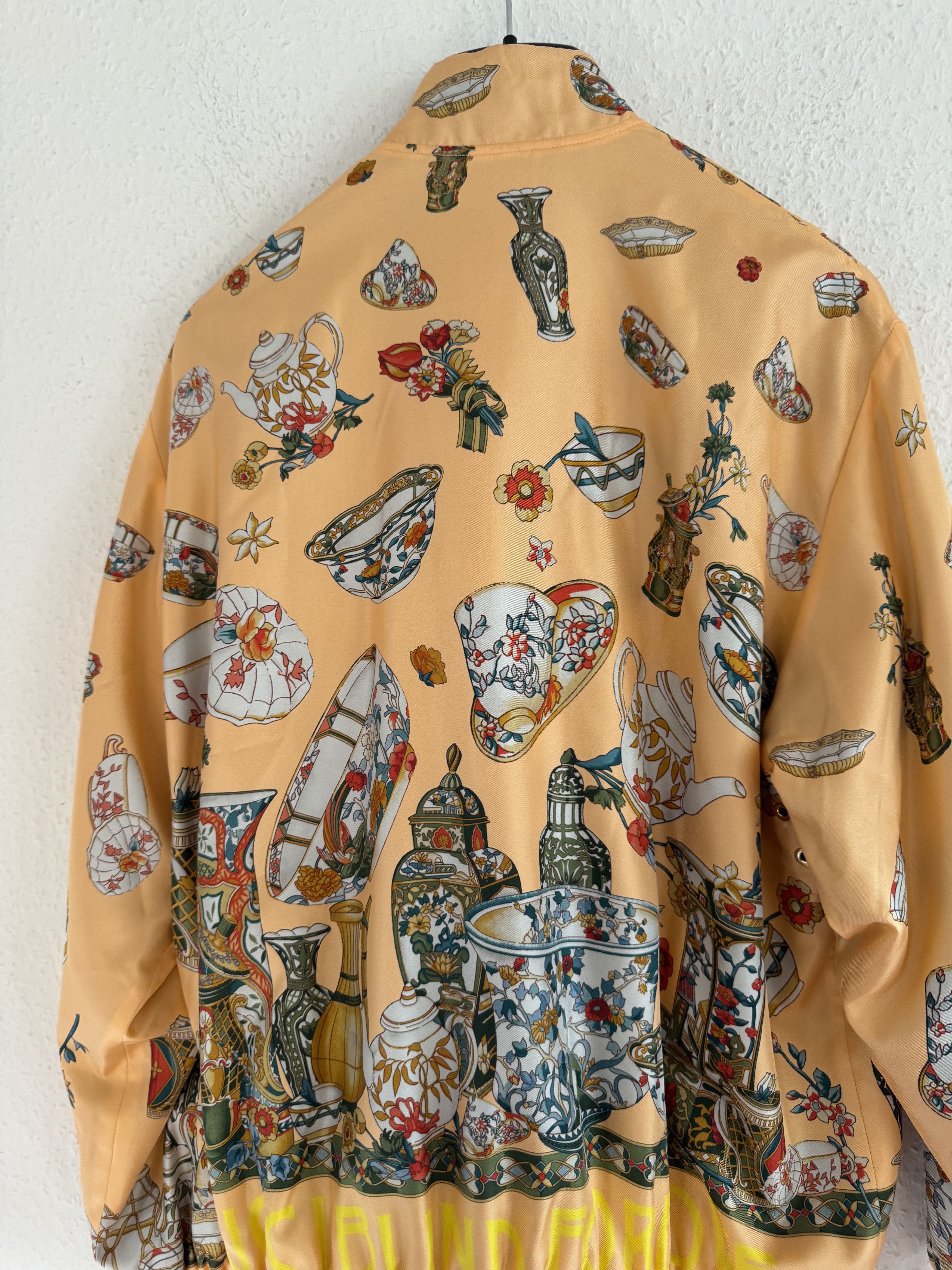 Gucci 1of1 SAMPLE Ceramic Print Silk Track Jacket Size US L / EU 52-54 / 3 - 23 Thumbnail