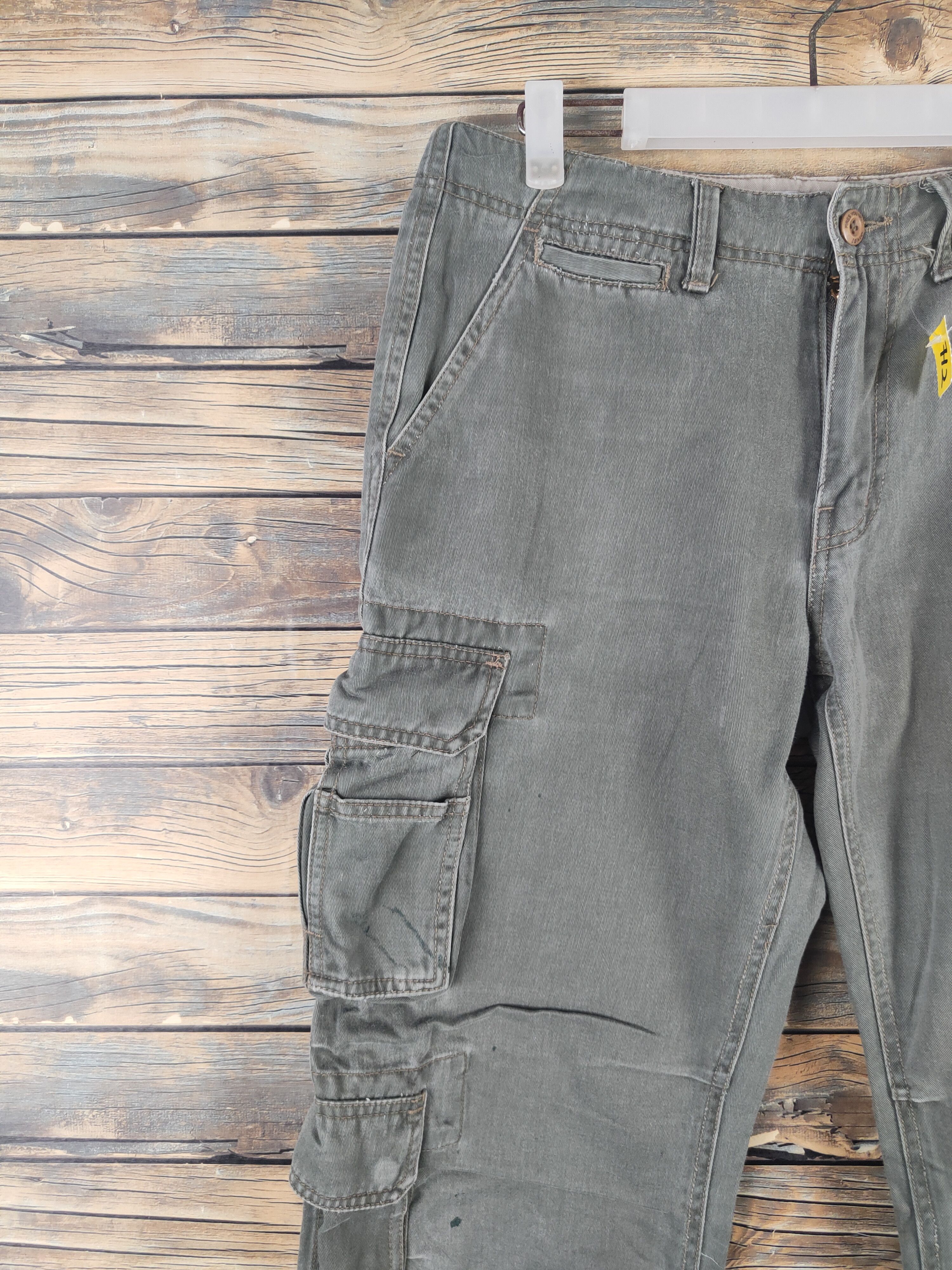 Japanese Brand DLL Ignio Green Multipocket Tactical Cargo Pants #712 Size US 31 - 3 Thumbnail