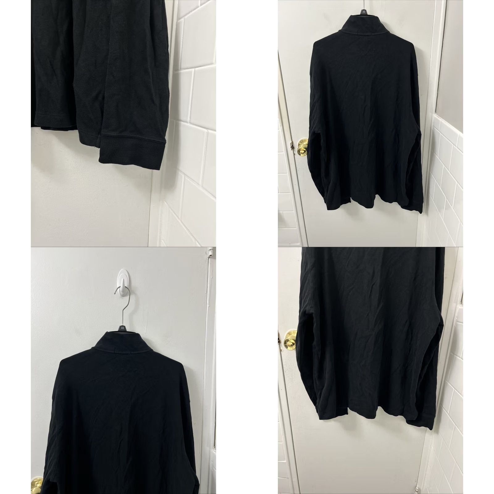 Polo Ralph Lauren Polo Ralph Lauren Estate Rib 1/4 Zip Mens Sweater Pullover L/S XL Black Knit Cotton Logo Zipper Pine Pony Vintage? No Size US XL / EU 56 / 4 - 8 Thumbnail