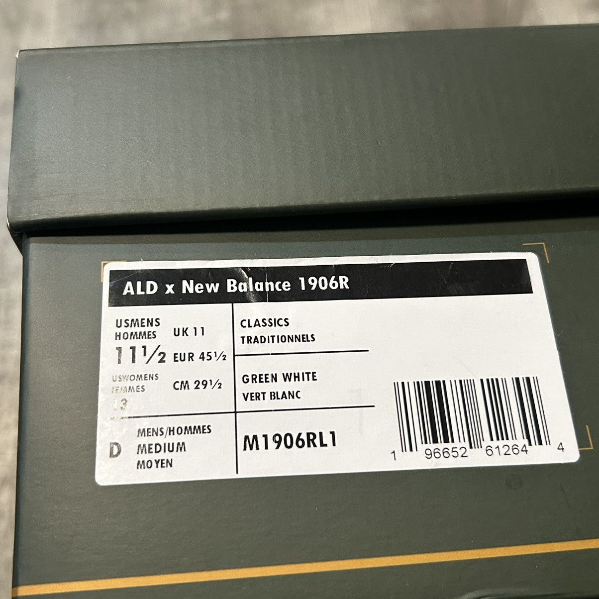 Aime Leon Dore × New Balance 1906R Green White ALD Collab Size US 11.5 / EU 44-45 - 12 Thumbnail
