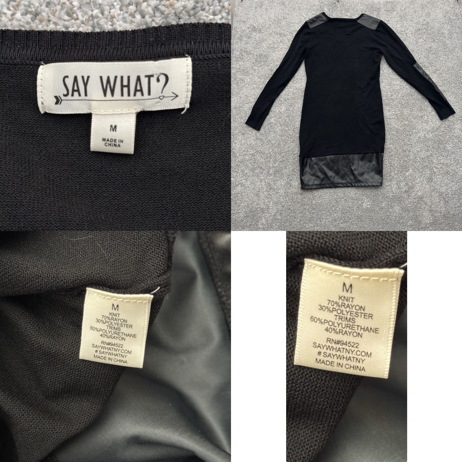 Vintage VINTAGE Edgy Rocker Chic Dress M Black Short Dress 90s Gothic Grunge Punk Rock Clubwear Y2K Womens Mens? Size M / US 6-8 / IT 42-44 - 8 Thumbnail
