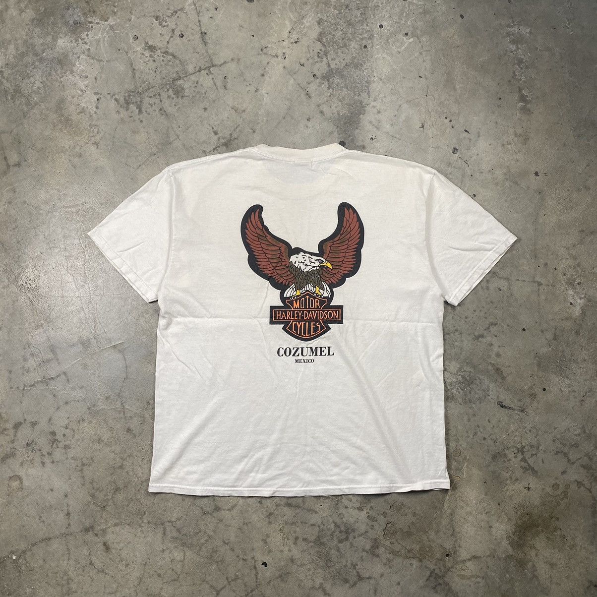 Harley Davidson × Vintage y2k Harley Davidson Cozumel Mexico Tee Size US XL / EU 56 / 4 - 1 Thumbnail