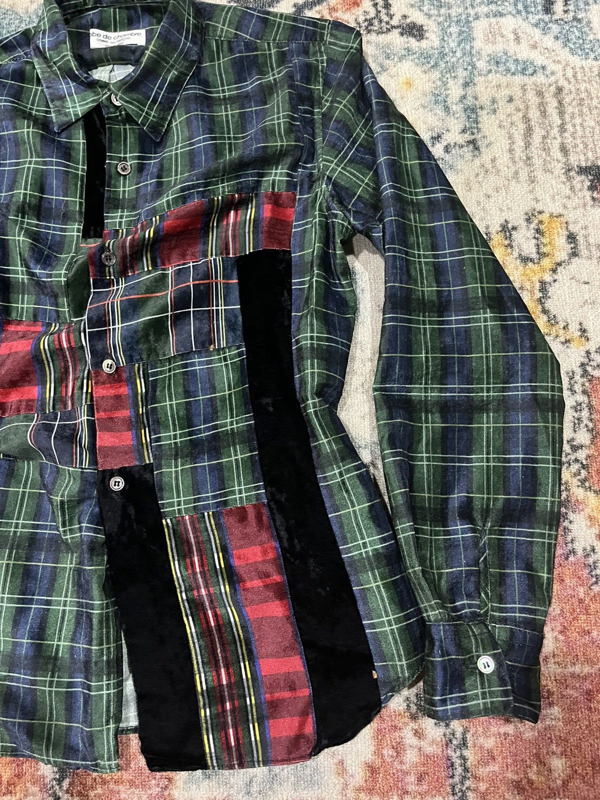 Comme des Garcons Ad1999 Plaid patch work Size M / US 6-8 / IT 42-44 - 3 Thumbnail