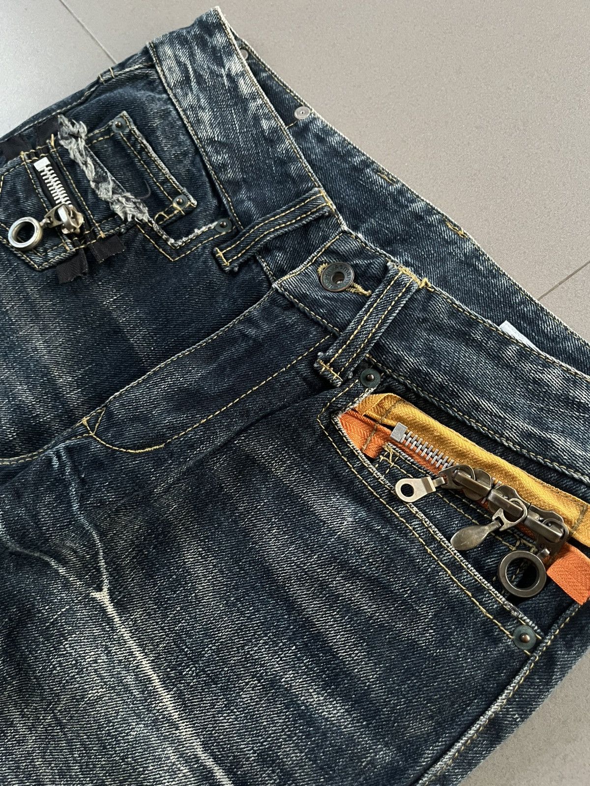Isamu Katayama Backlash JAPANESE FLARE PANTS LOTS OF ZIPPERS SEMANTIC DESIGN VKEI Size US 30 / EU 46 - 5 Thumbnail