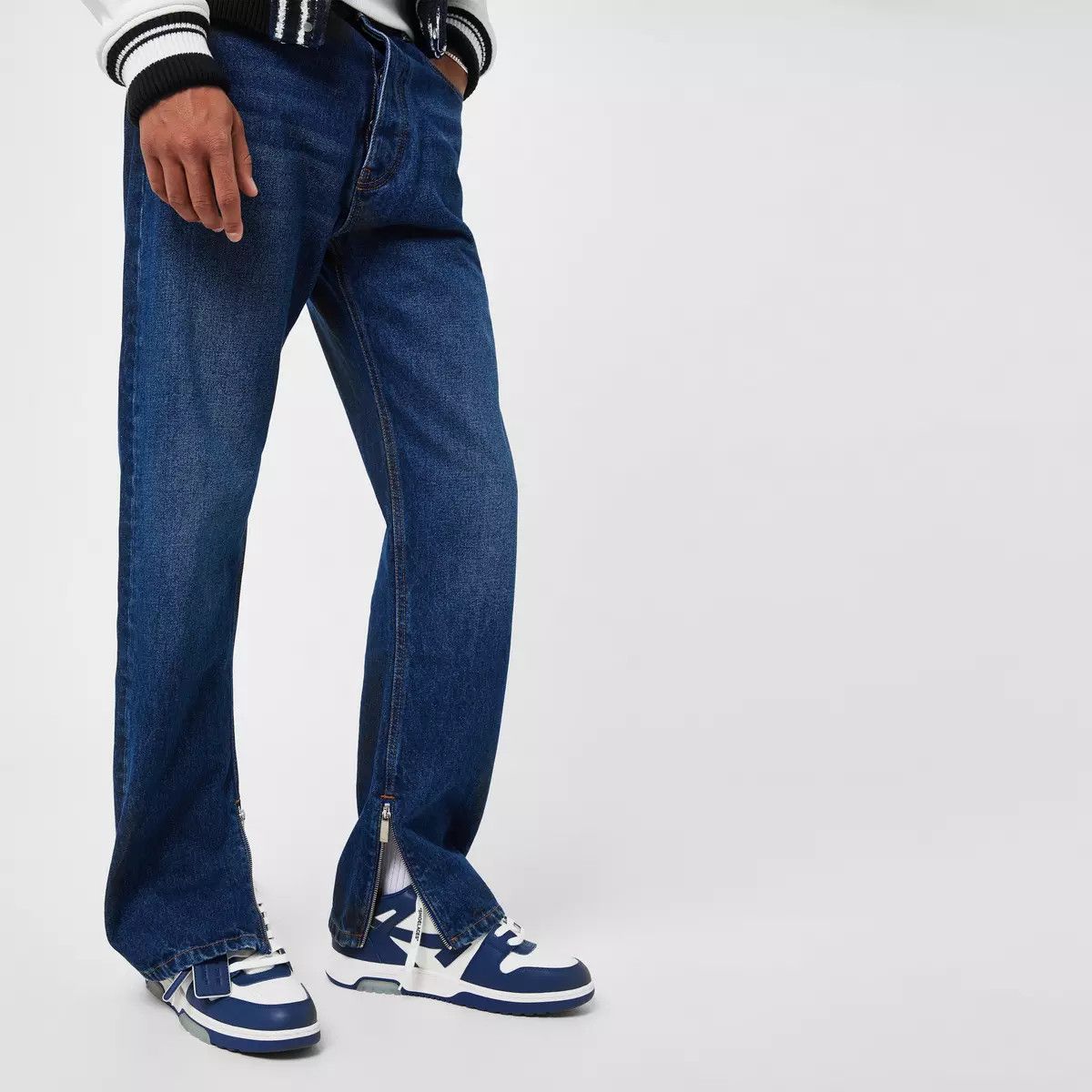 Off-White o1y0225 Denim Pant in Blue Size US 30 / EU 46 - 3 Thumbnail