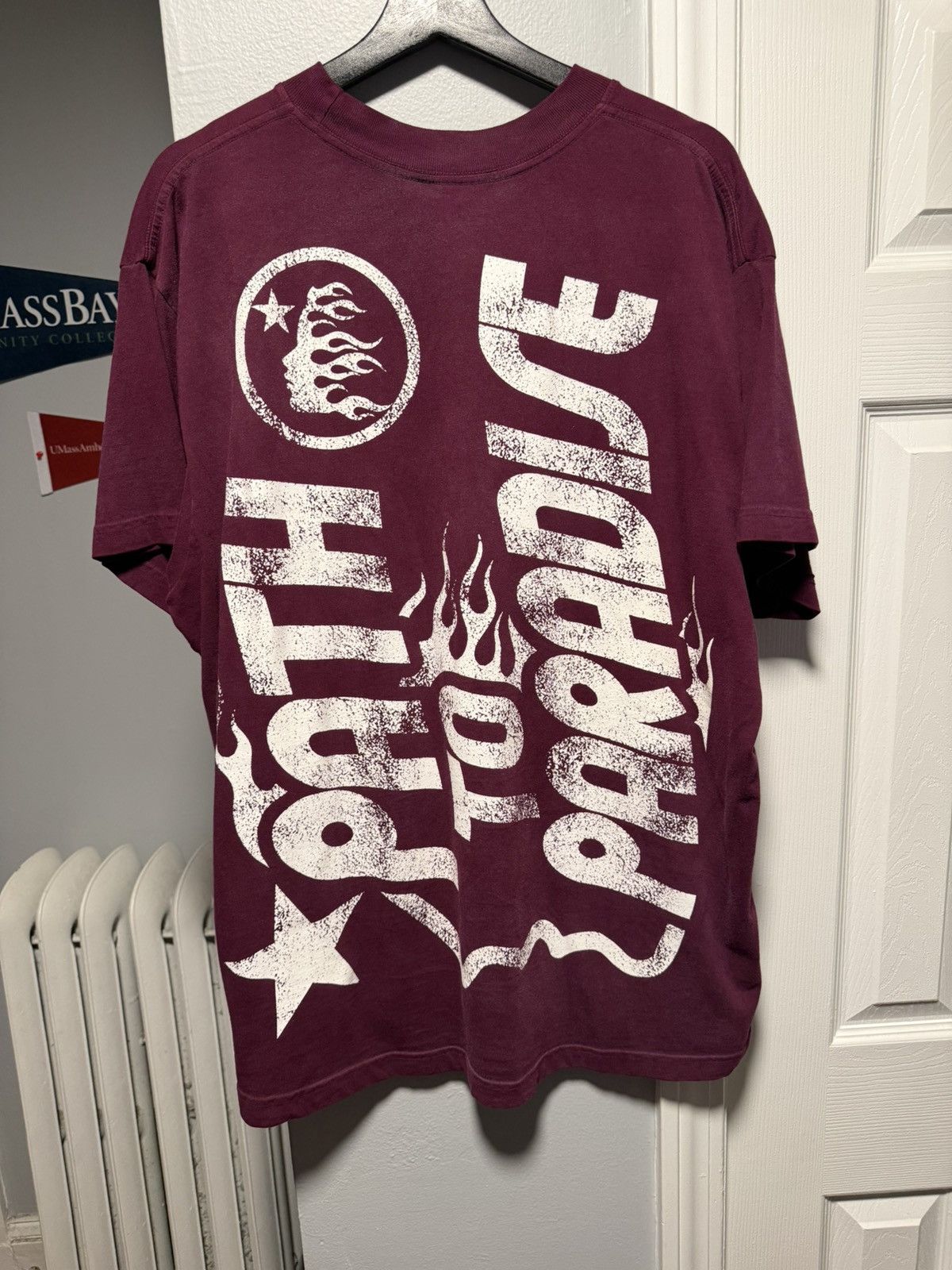 HELLSTAR Hellstar Jesus Burgundy Tee shirt Size Mens Large Size US L / EU 52-54 / 3 - 4 Thumbnail