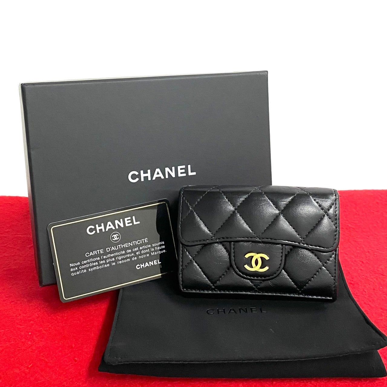 Chanel Chanel Wallet Black Lambskin Size ONE SIZE - 1 Thumbnail