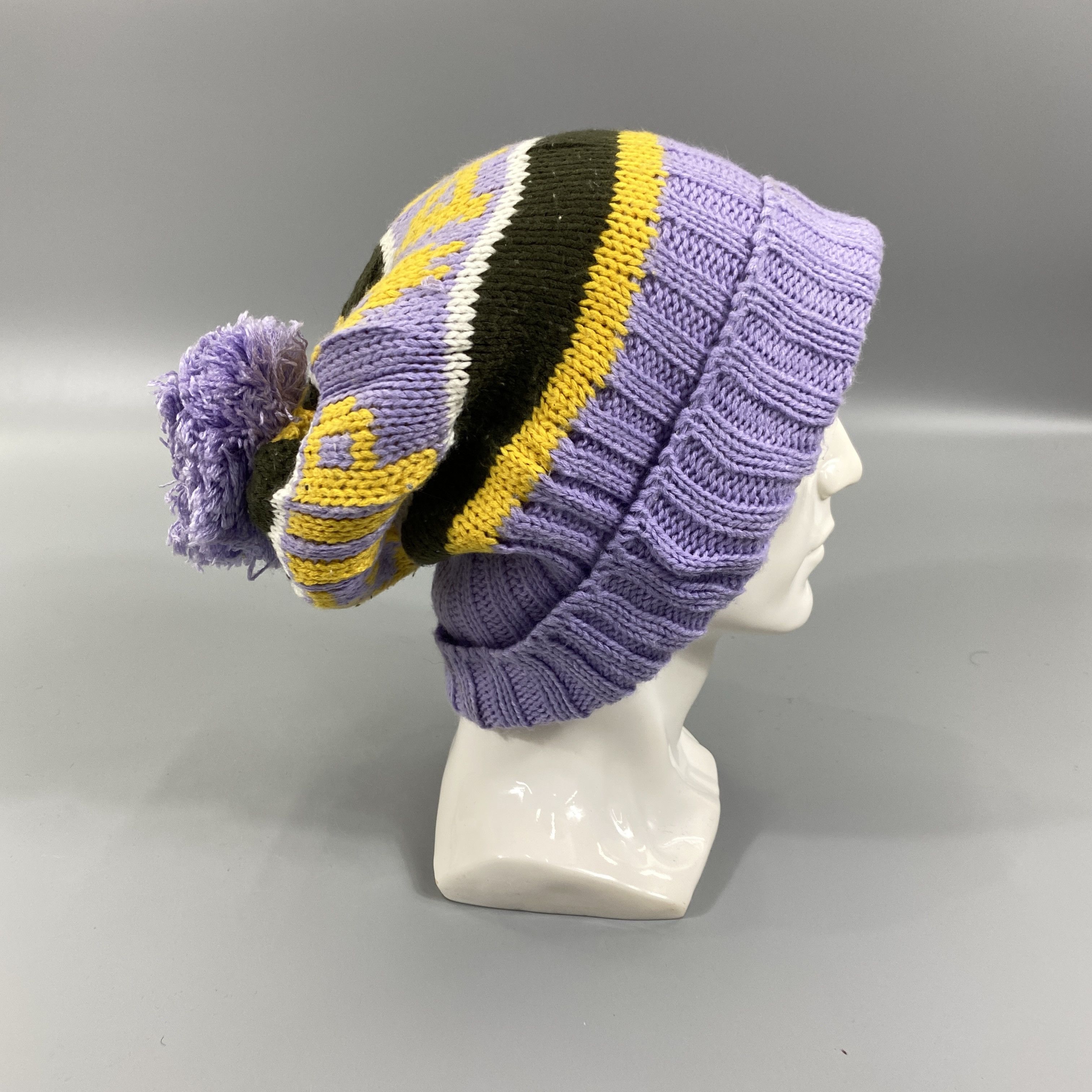 Japanese Brand Vence Snow Cap Beanie Hat With Pom Pom -BN1019 Size ONE SIZE - 4 Thumbnail