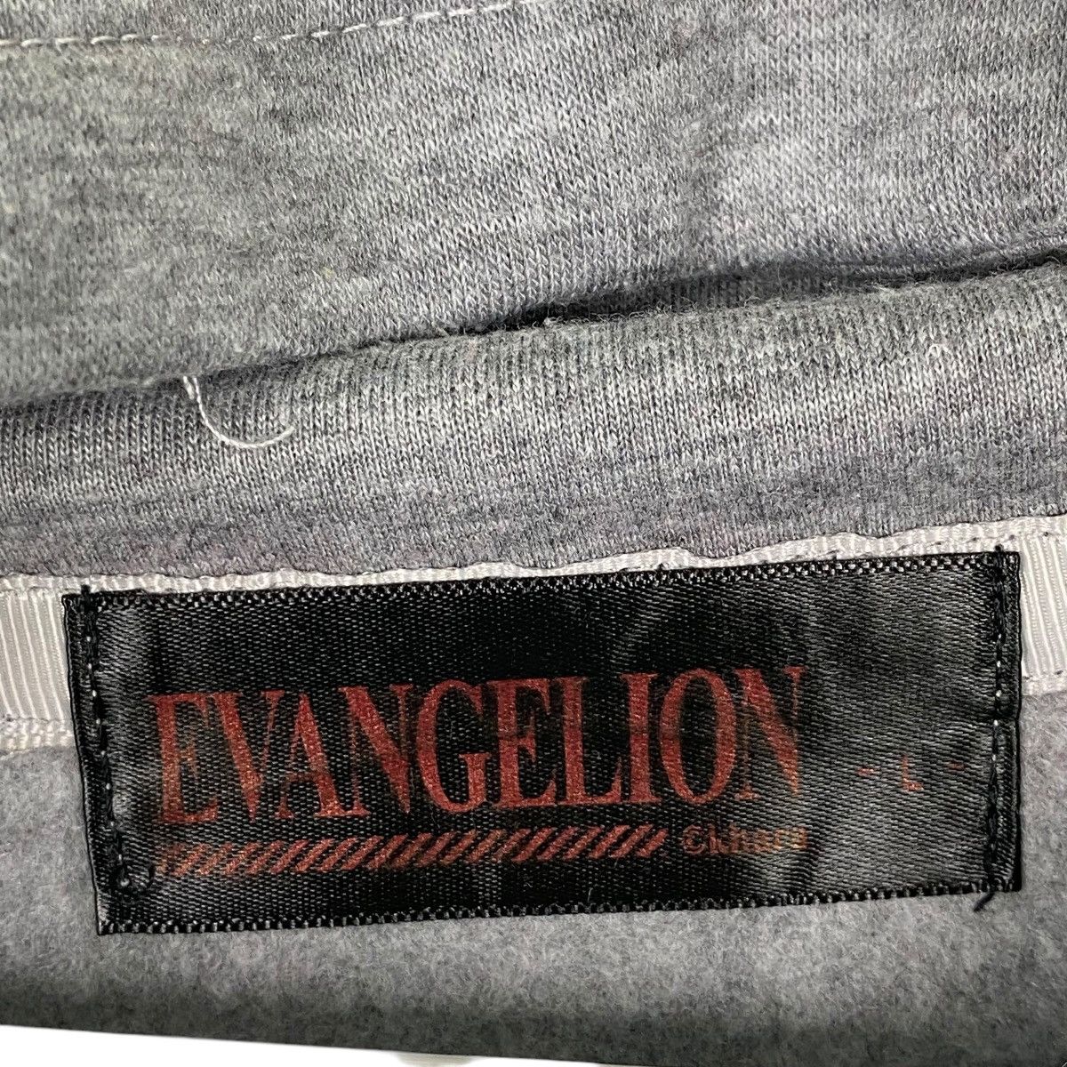 Vintage Vintage Evangelion Hoodie Sweater Gray Pullover Size L Size US L / EU 52-54 / 3 - 8 Thumbnail