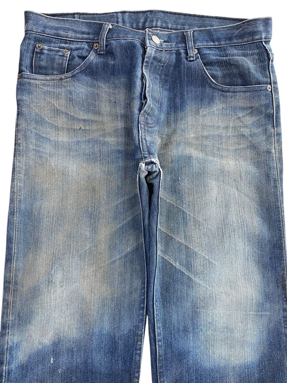 Japanese Brand Japanese Brand Mud Wash Whiskered Style Straight Leg Jeans Size US 34 / EU 50 - 2 Thumbnail