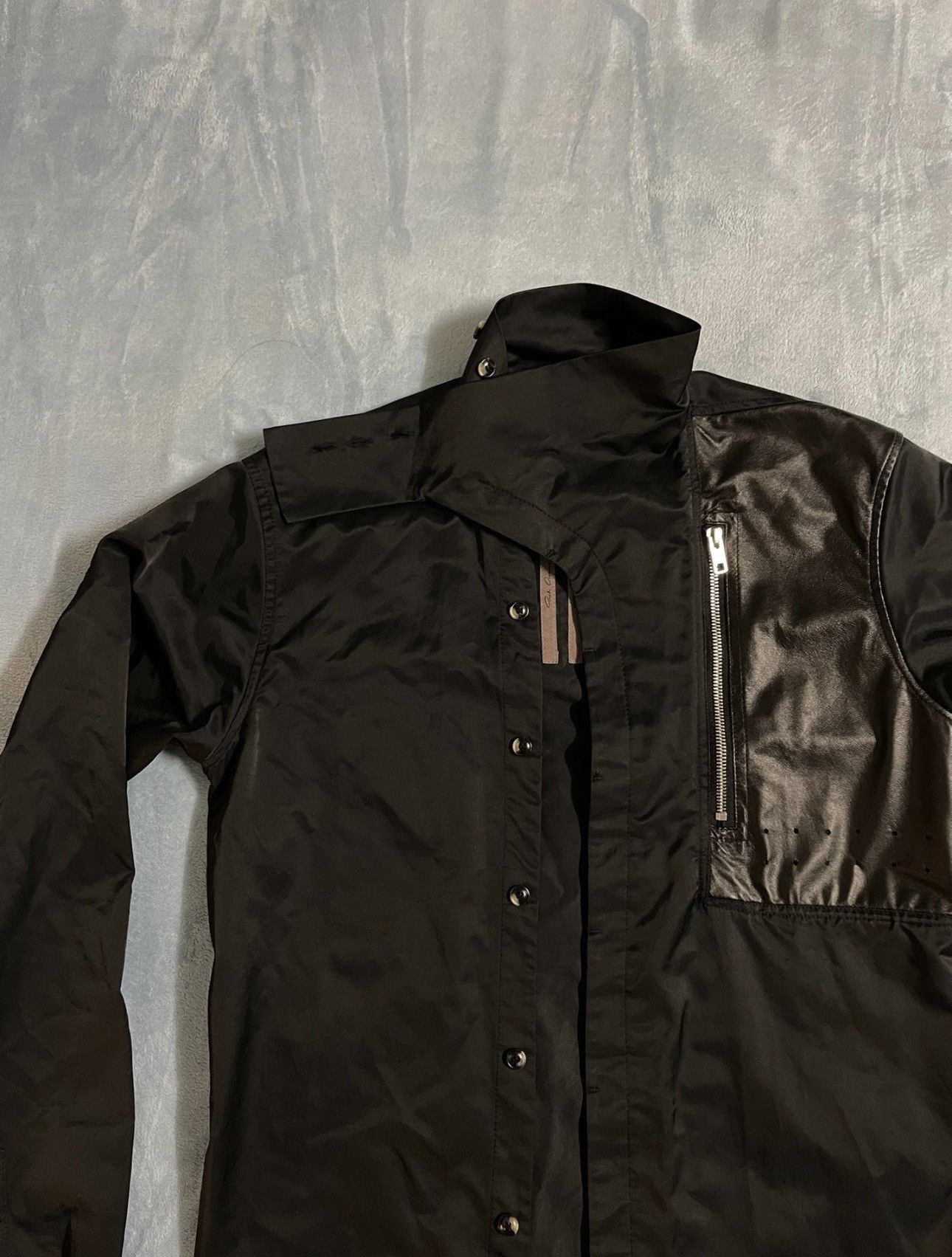 Rick Owens Rick Owens 14ss leather zipper shirt Size US M / EU 48-50 / 2 - 2 Thumbnail