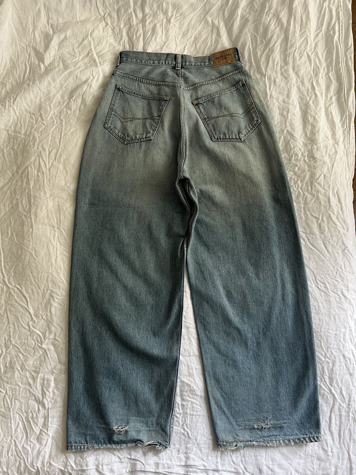 Balenciaga Balenciaga Baggy Jeans Washed Blue Color XS Size US 30 / EU 46 - 5 Thumbnail