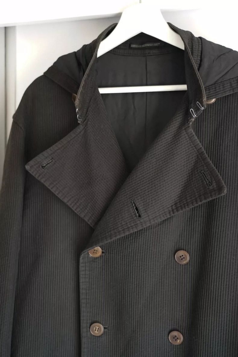 Yohji Yamamoto Yohji Yamamoto Yohji Yamamoto Double-Breasted Hooded Coat Size US M / EU 48-50 / 2 - 3 Thumbnail