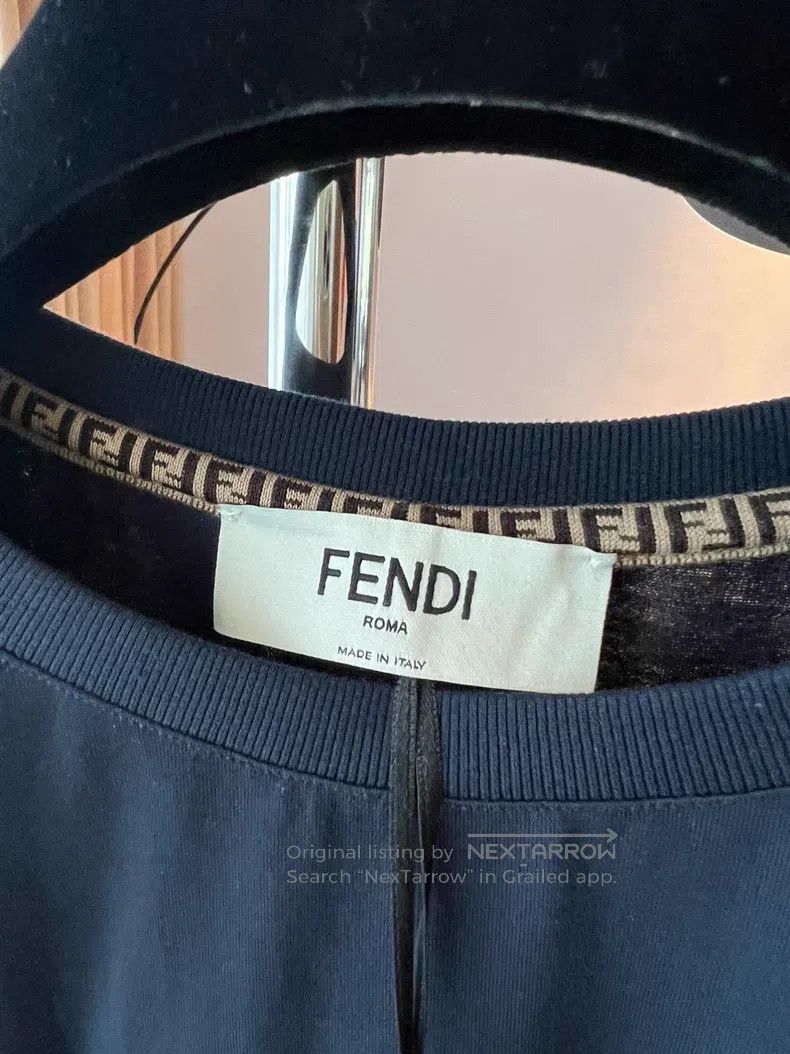 Fendi Fendi Velvet Letter T-Shirt Size M / US 6-8 / IT 42-44 - 4 Thumbnail