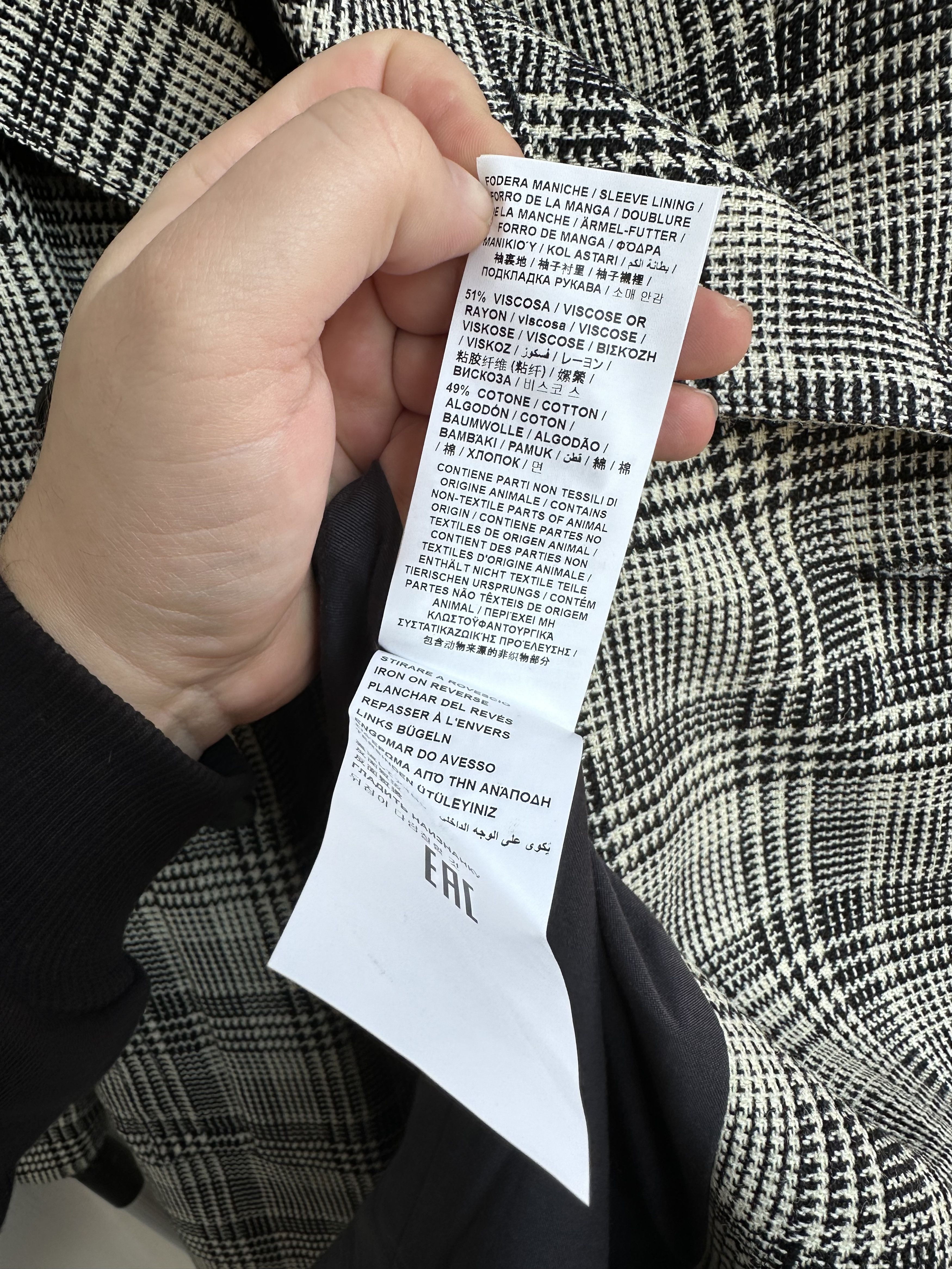 Dirk Bikkembergs BNWOT FW17 runway plaid coat Size US M / EU 48-50 / 2 - 8 Thumbnail