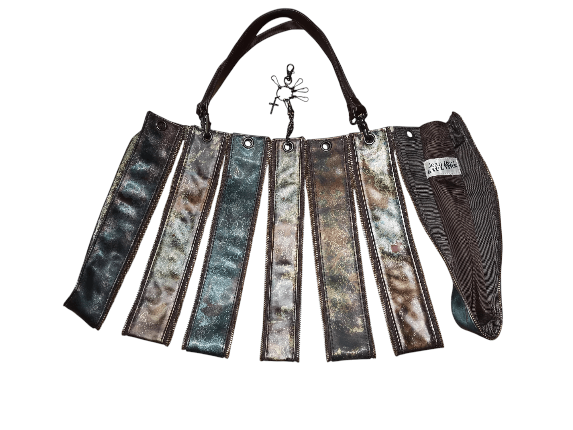 Jean Paul Gaultier Vintage Archive JPG Cyber Multi Zip Bag | Grailed