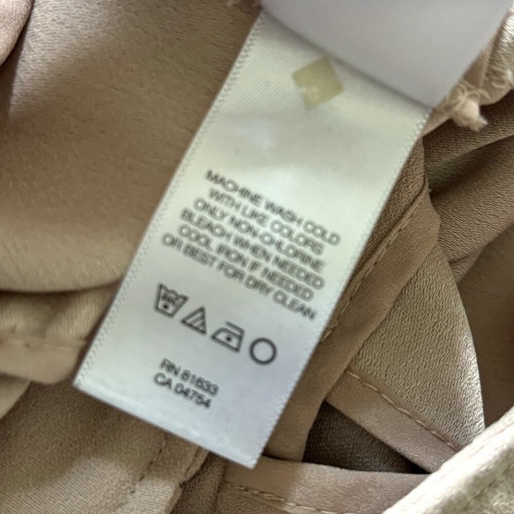 Kenneth Cole Kenneth Cole New York Women's Tan Moto Jacket Size S Long Sleeve Zippered Baddie Size S / US 4 / IT 40 - 7 Thumbnail